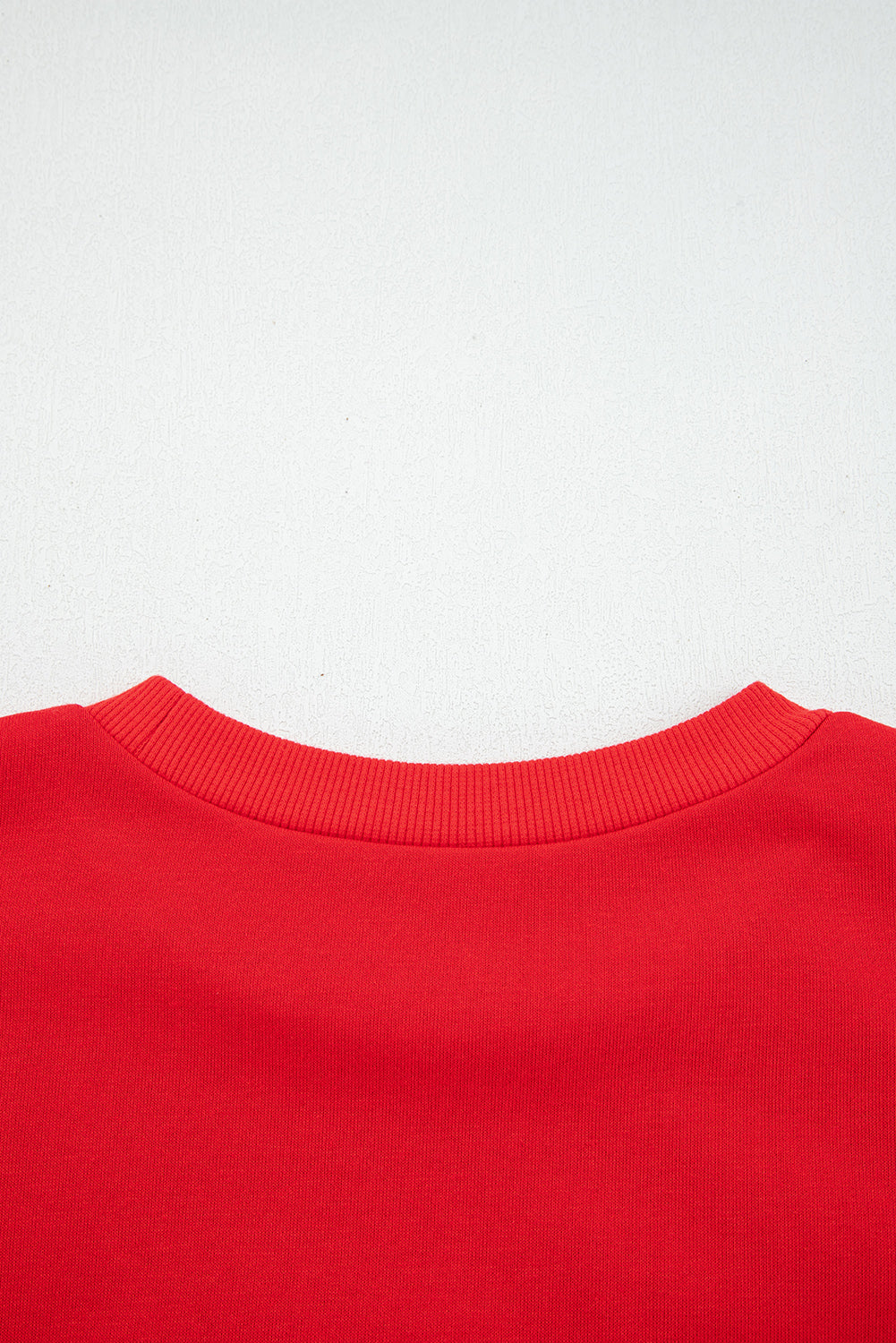 Fiery Red How Bout Them Dawgs Embroidered Script Balloon Sleeve Sweatshirt - eAura