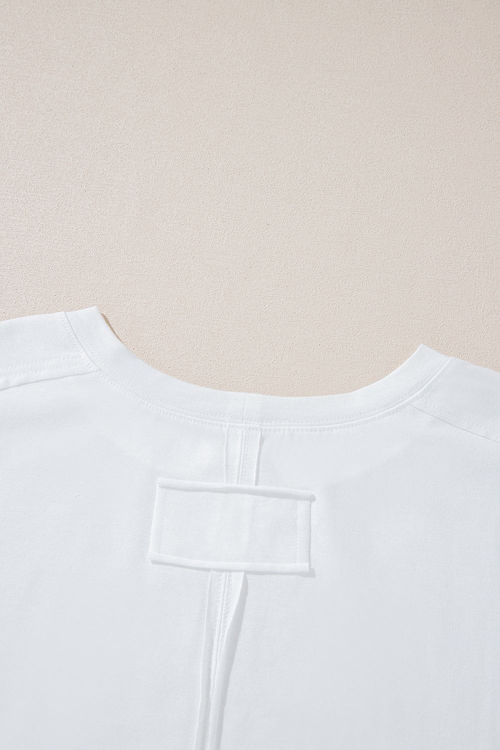 White Contrast Floral Puff Sleeve Oversized Top eAura