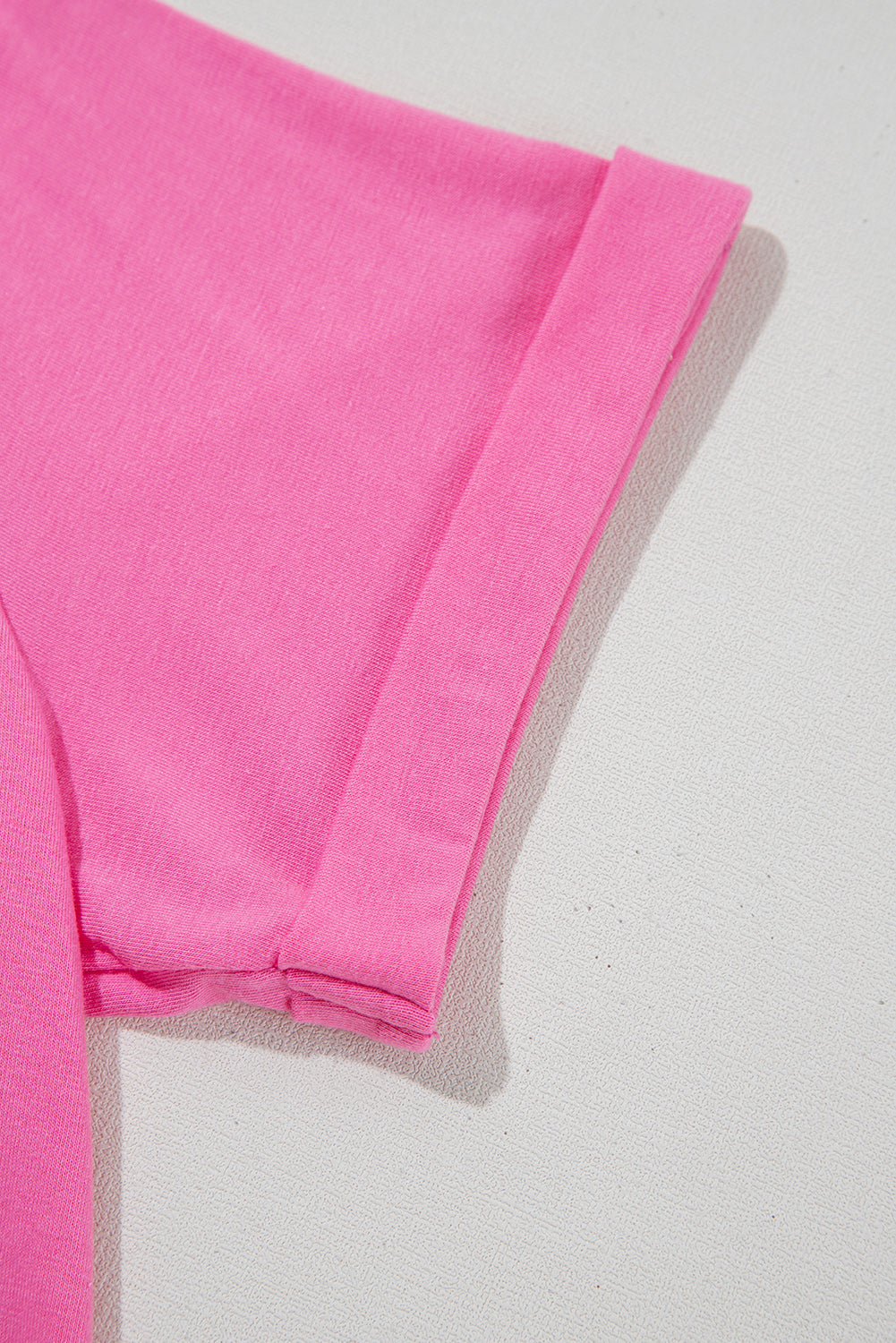 Bright Casual Plain Crew Neck Tee - eAura