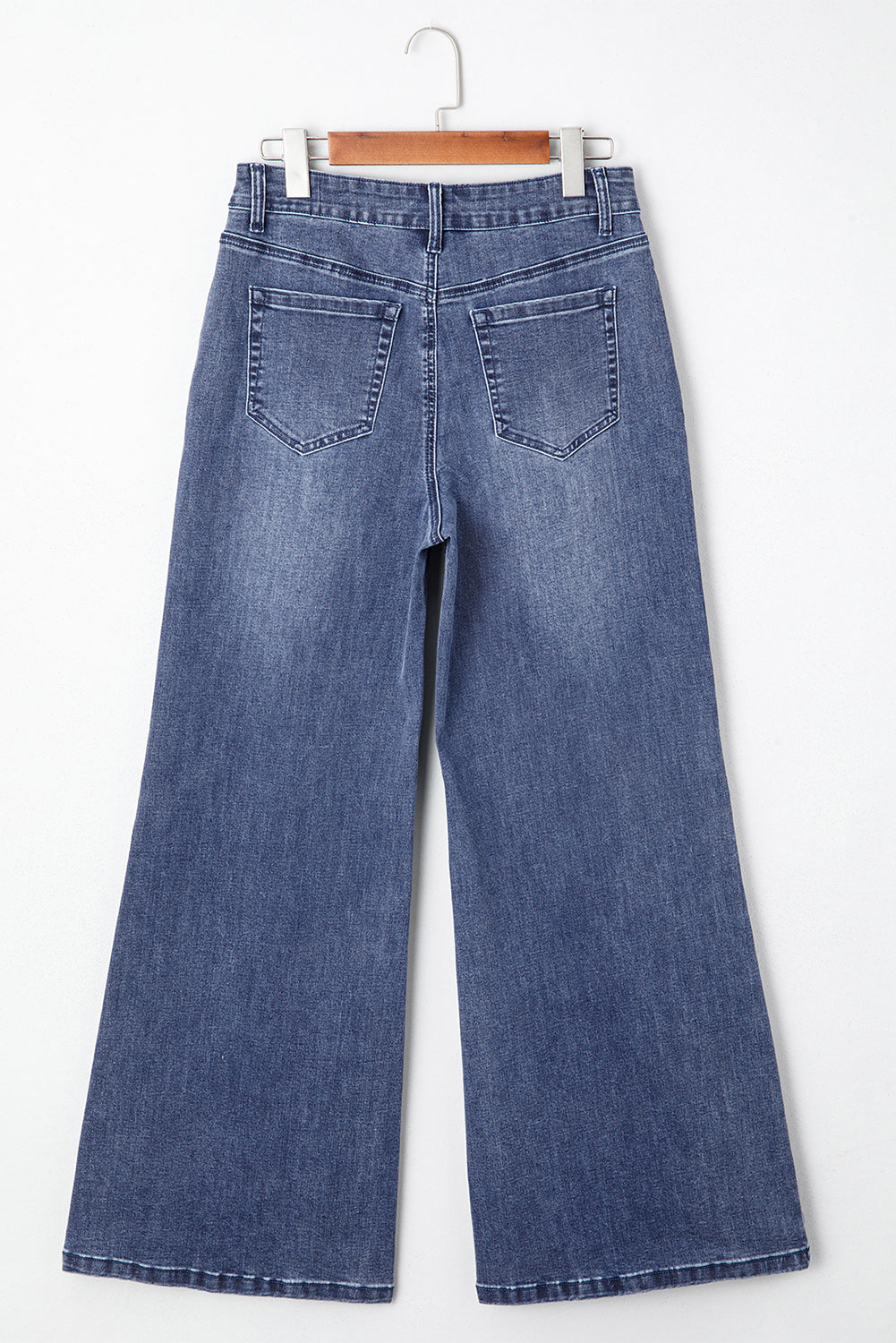 High Waist Button Zip Fly Bell Bottom Jeans eAura