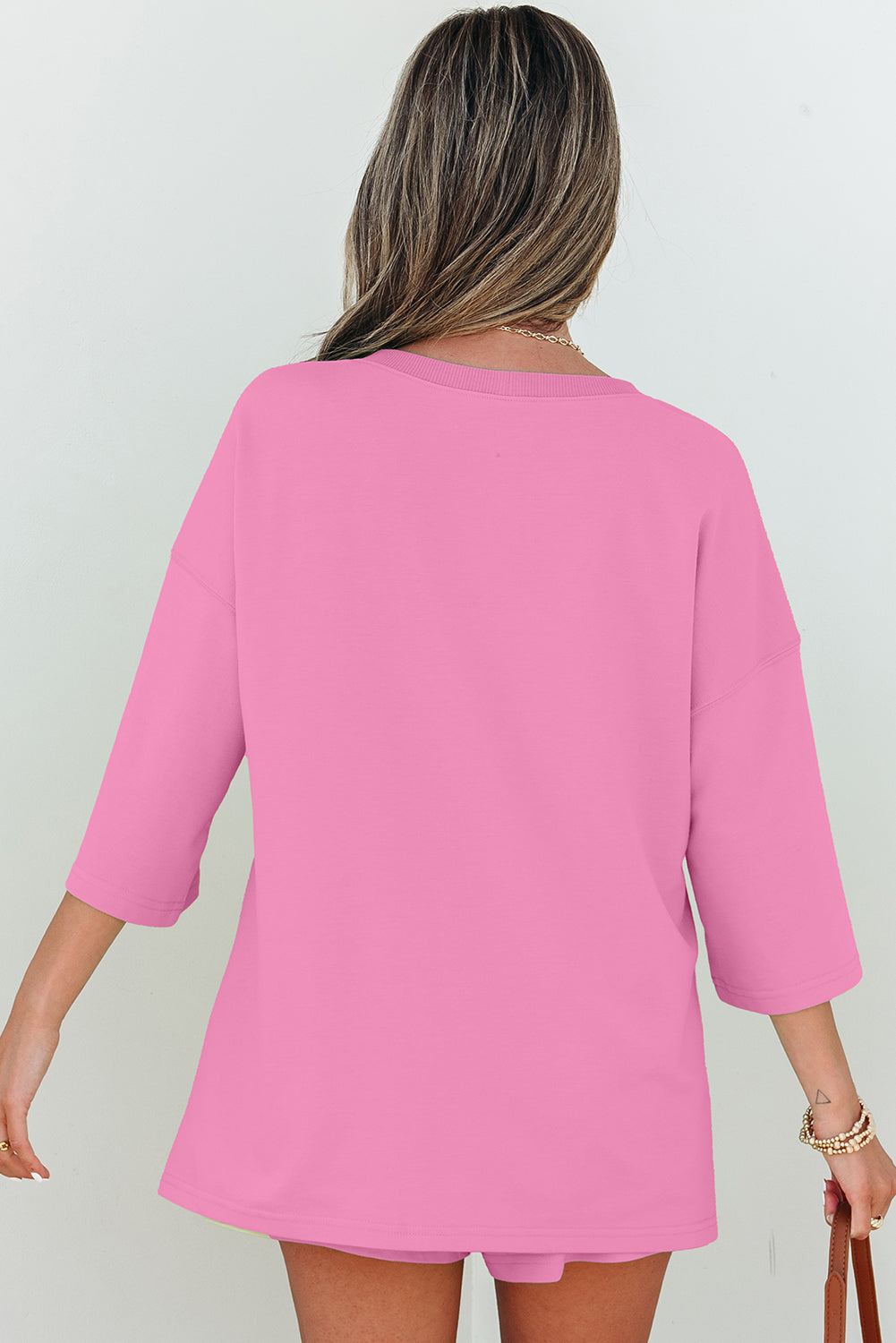 Baggy V Neck Half Sleeve Tee and Shorts Co-ord Set eAura