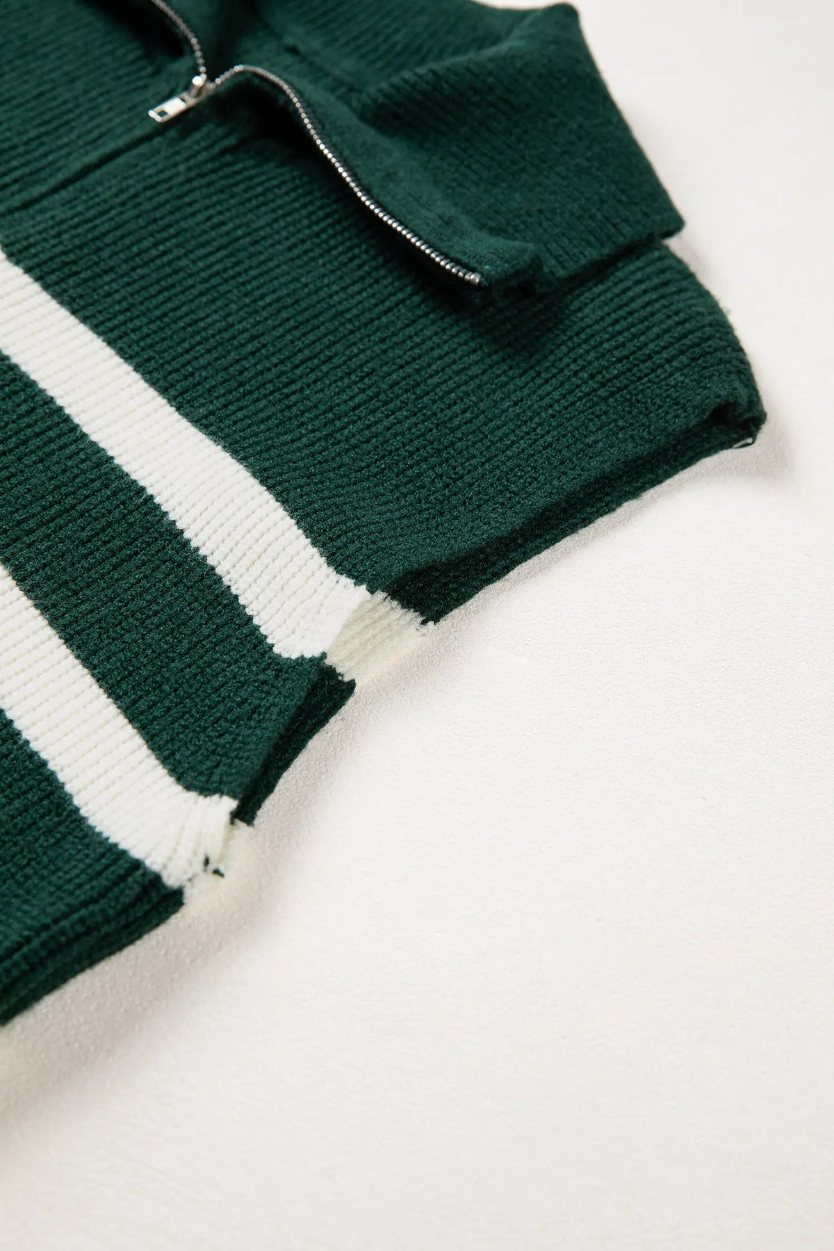 Ribbed Half Zip Collared Sweater Vest – Chicory Coffee