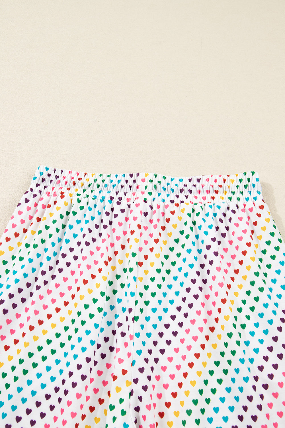 White Heart Print Long Sleeve Pyjama Set - eAura