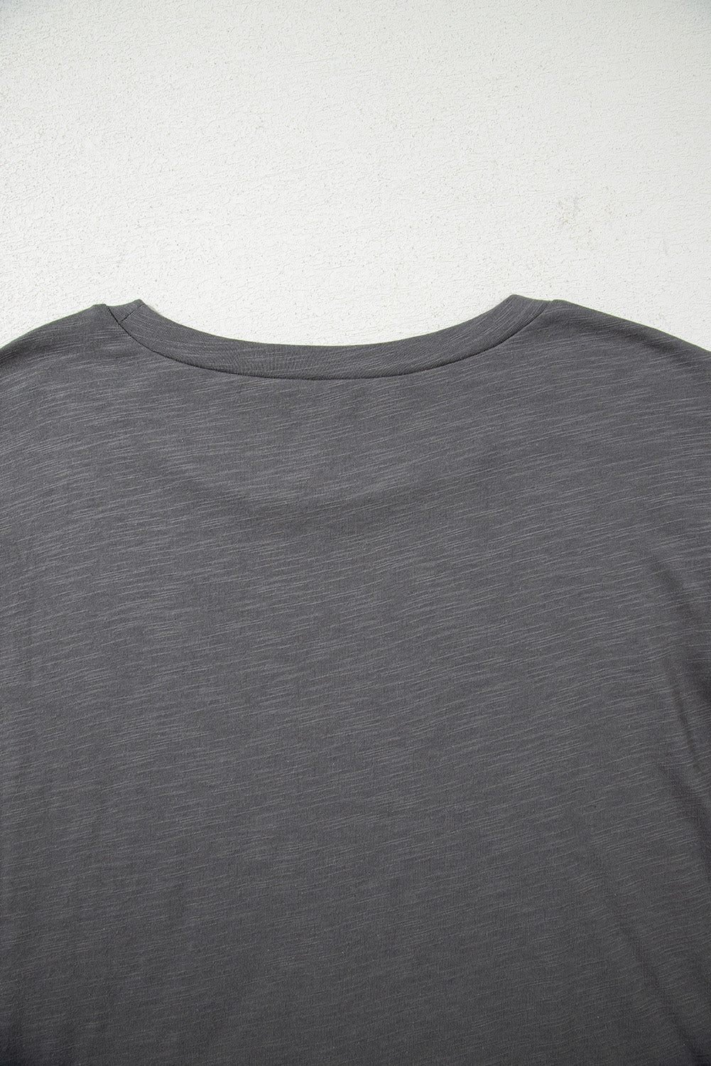 Dark Grey Double Ruffled Short Sleeve Plus Size Top BB Fashion Outlet
