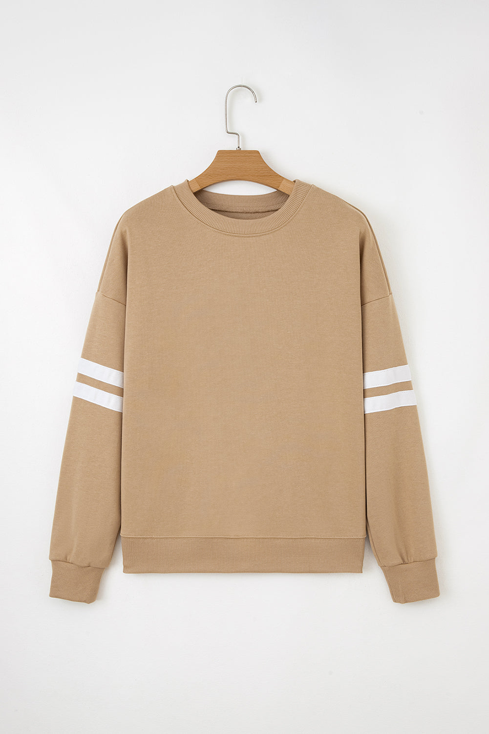 Striped Detail Drop Shoulder Oversized Sweatshirt