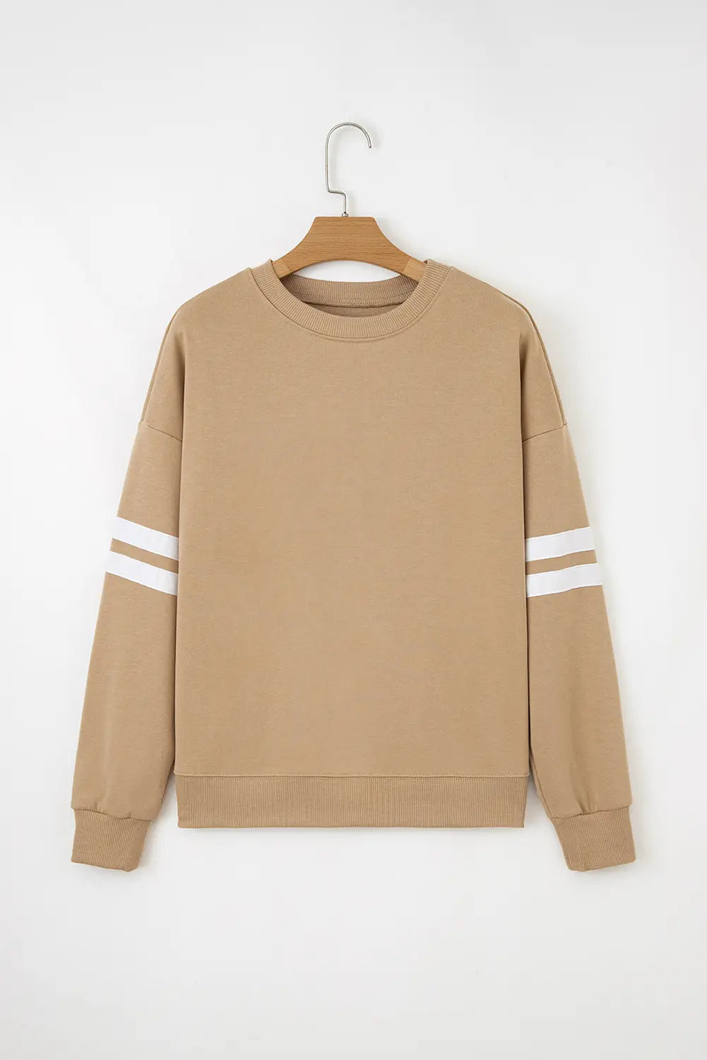 Striped Detail Drop Shoulder Oversized Sweatshirt