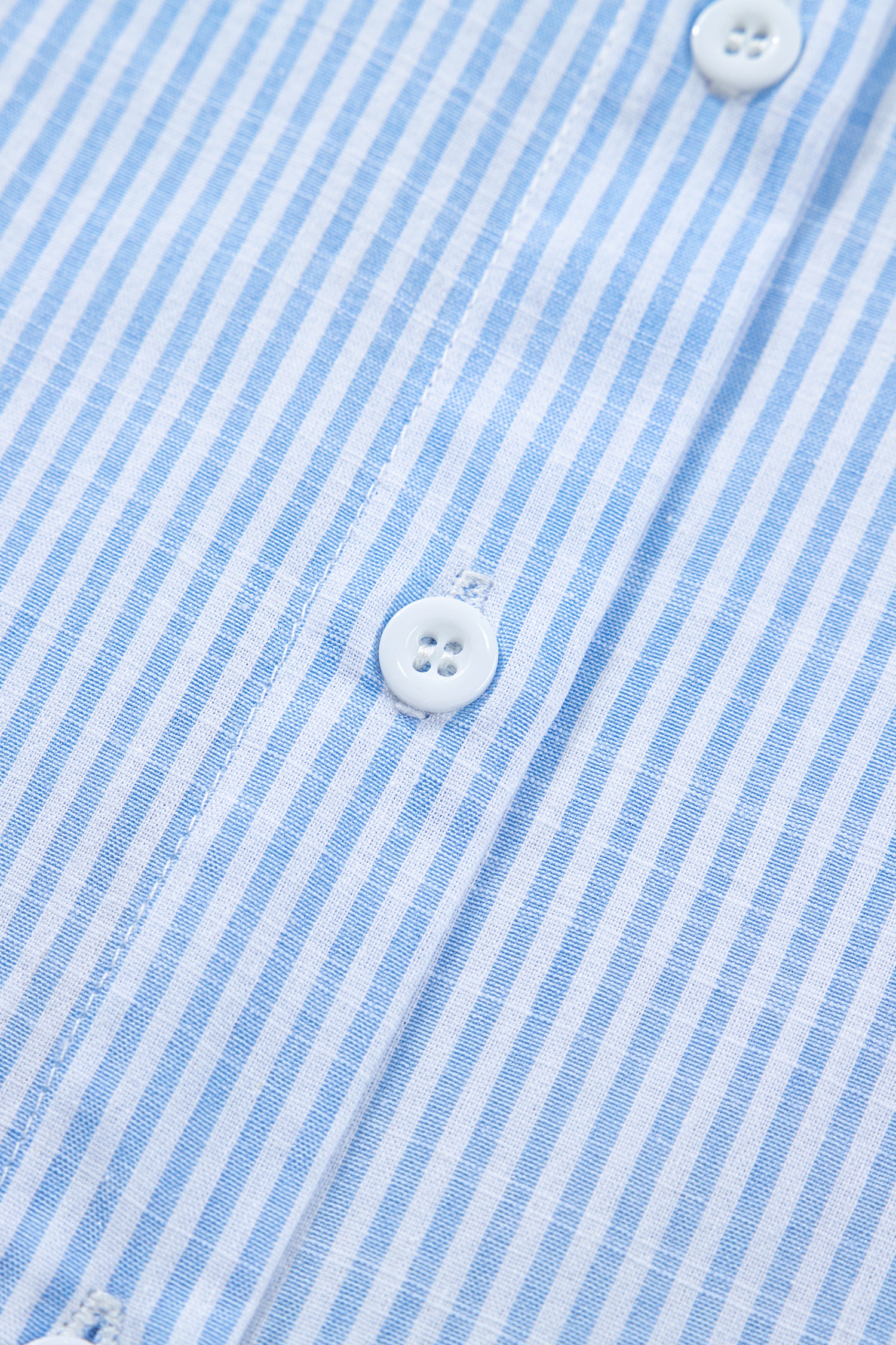 Stripe Leopard Contrast Collar Short Sleeve Shirt
