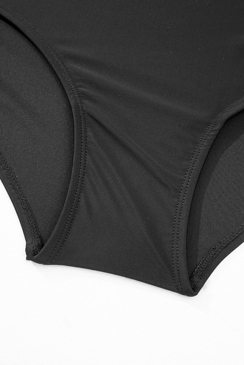 Black Stripe Plus Size Knot Cutout Ruffle Sleeve and High Waisted 2pcs Bikini BB Fashion Outlet