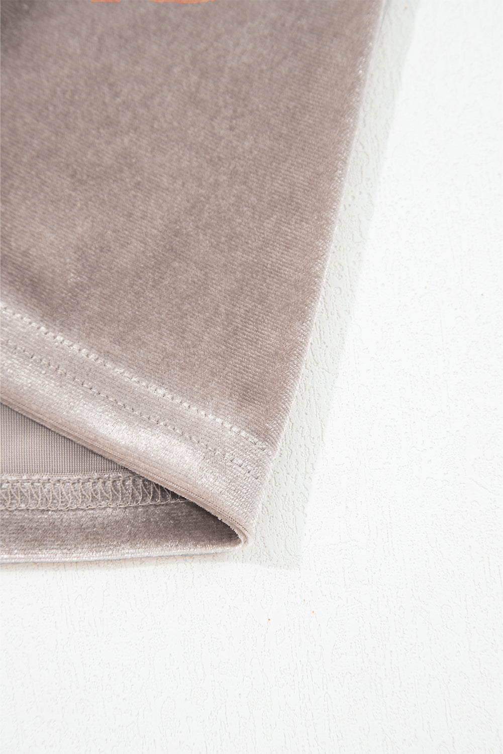 Smoke Grey 3/4 Sleeve Open Front Velvet Kimono - eAura