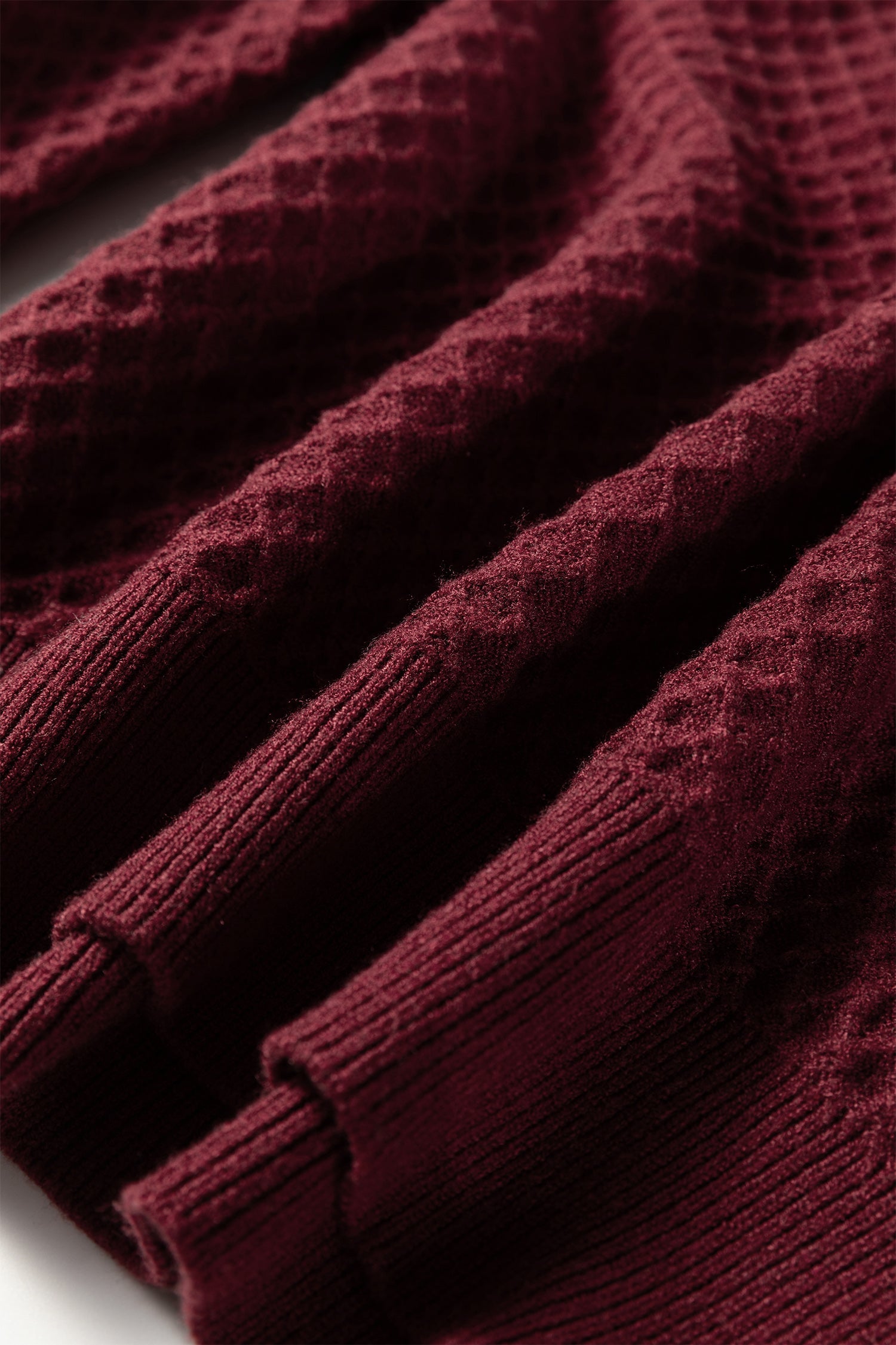 Contrast Lace Frilled Trim Raglan Sleeve Sweater - eAura