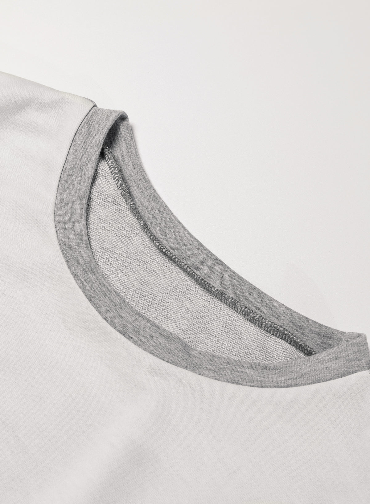 Colour-block Stitching Irregular Hem Long Sleeve Top - eAura