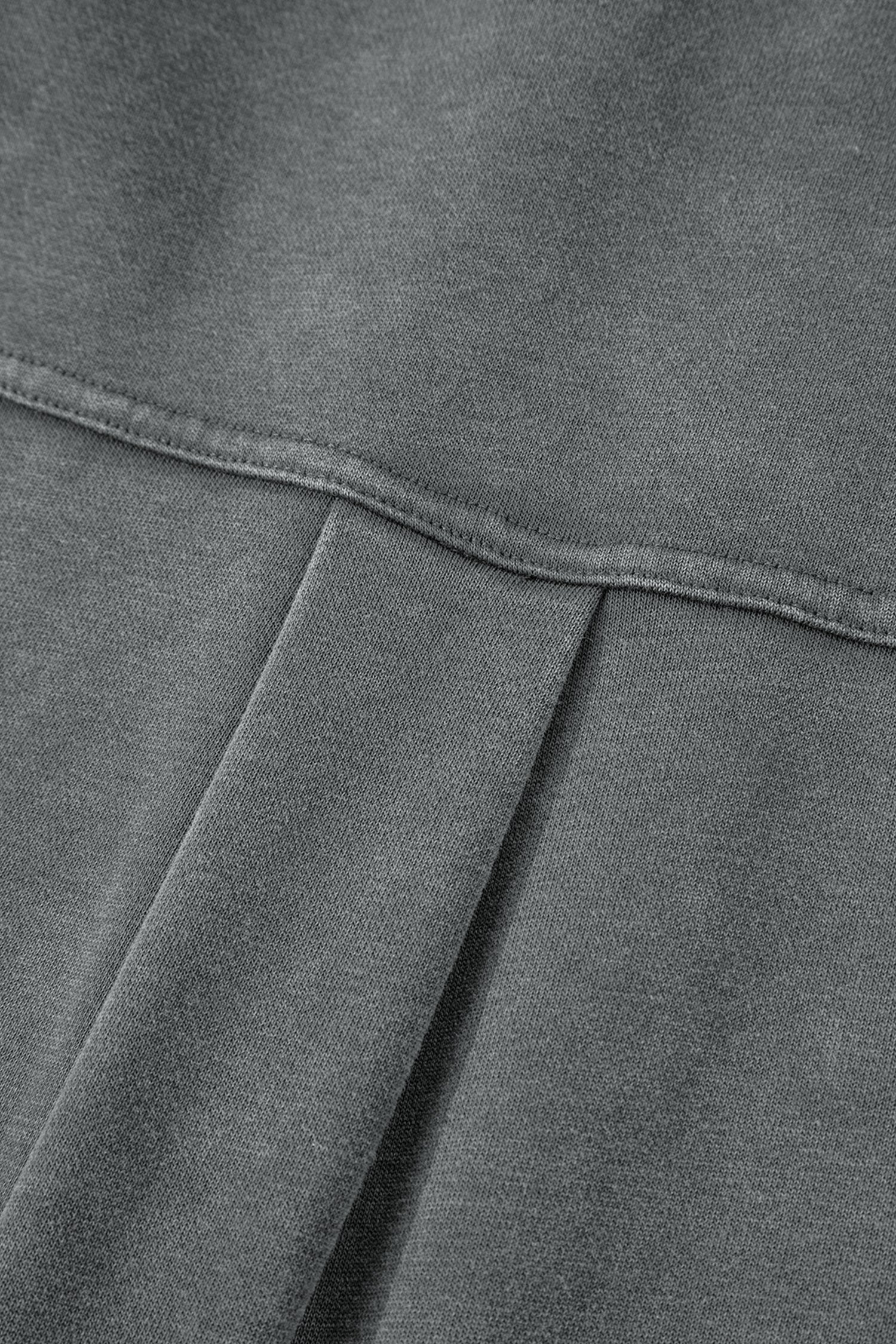 Mineral Wash Chest Pockets Drop Shoulder Shacket with Side Slit - eAura