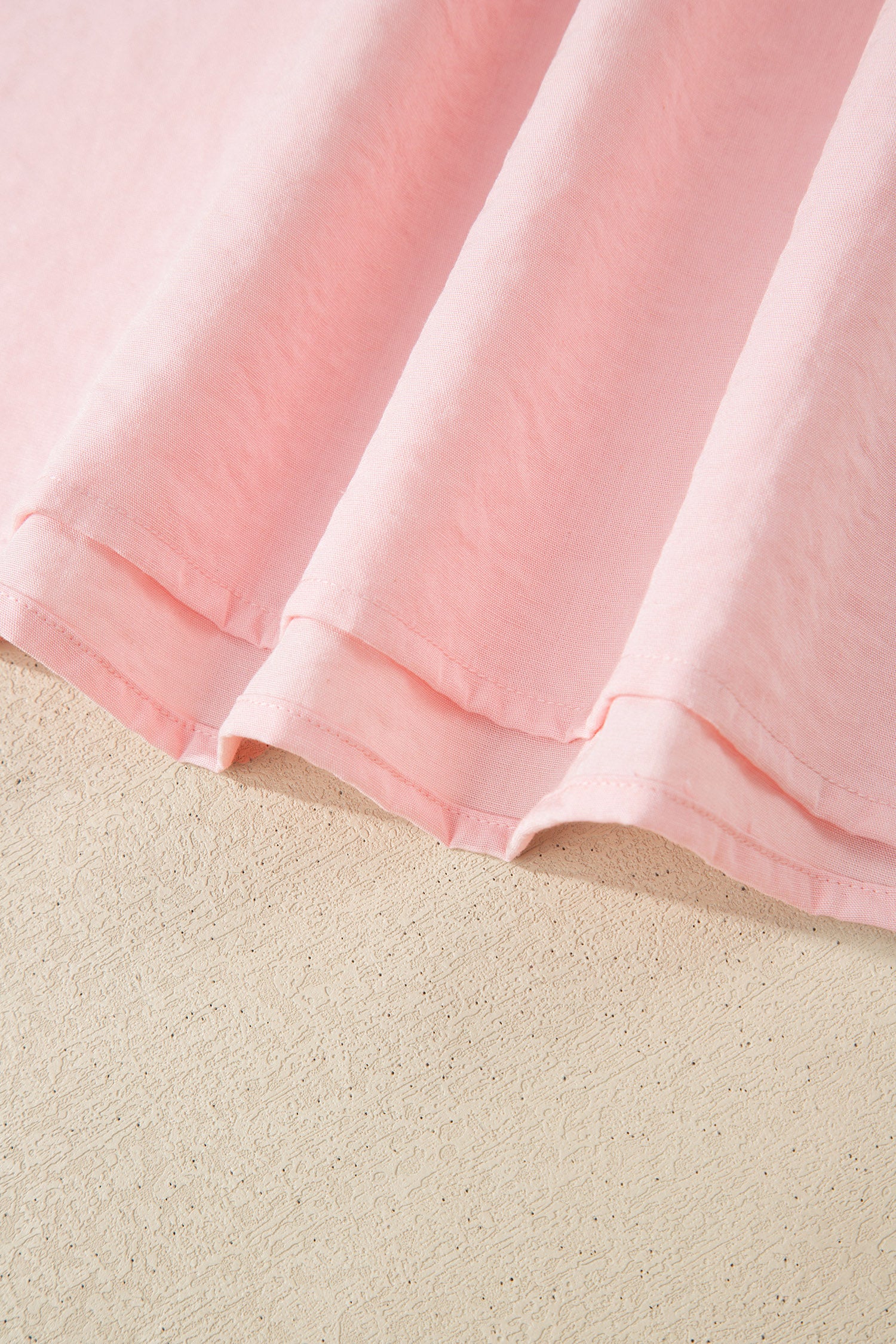 Scallop Colour Block Trim Puff Sleeve Mini Dress