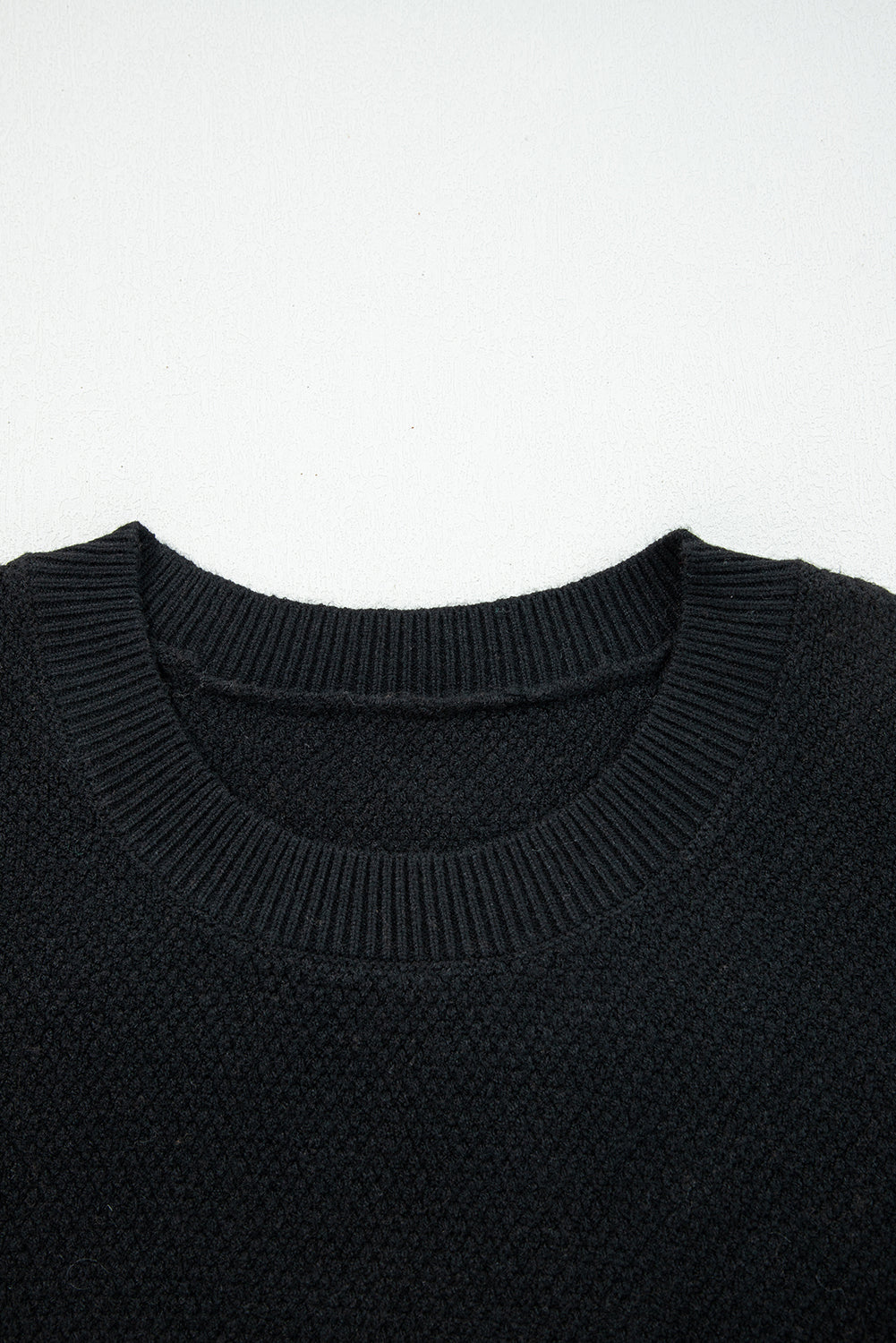 Colour Block Knit Striped Sleeve Detail Casual Sweater eAura