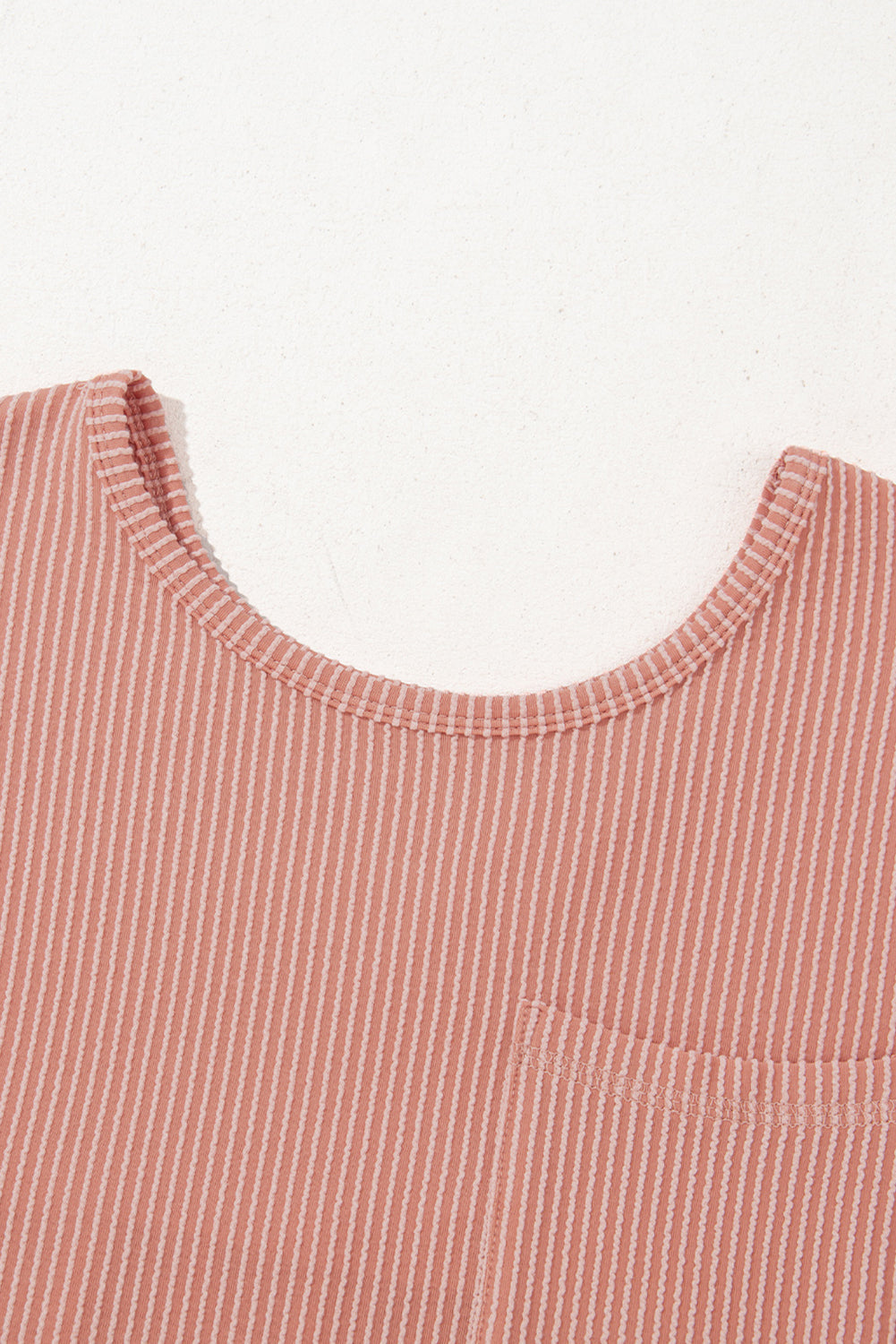 Dusty Pink Cord Textured Swing Mini Dress with Pockets eAura