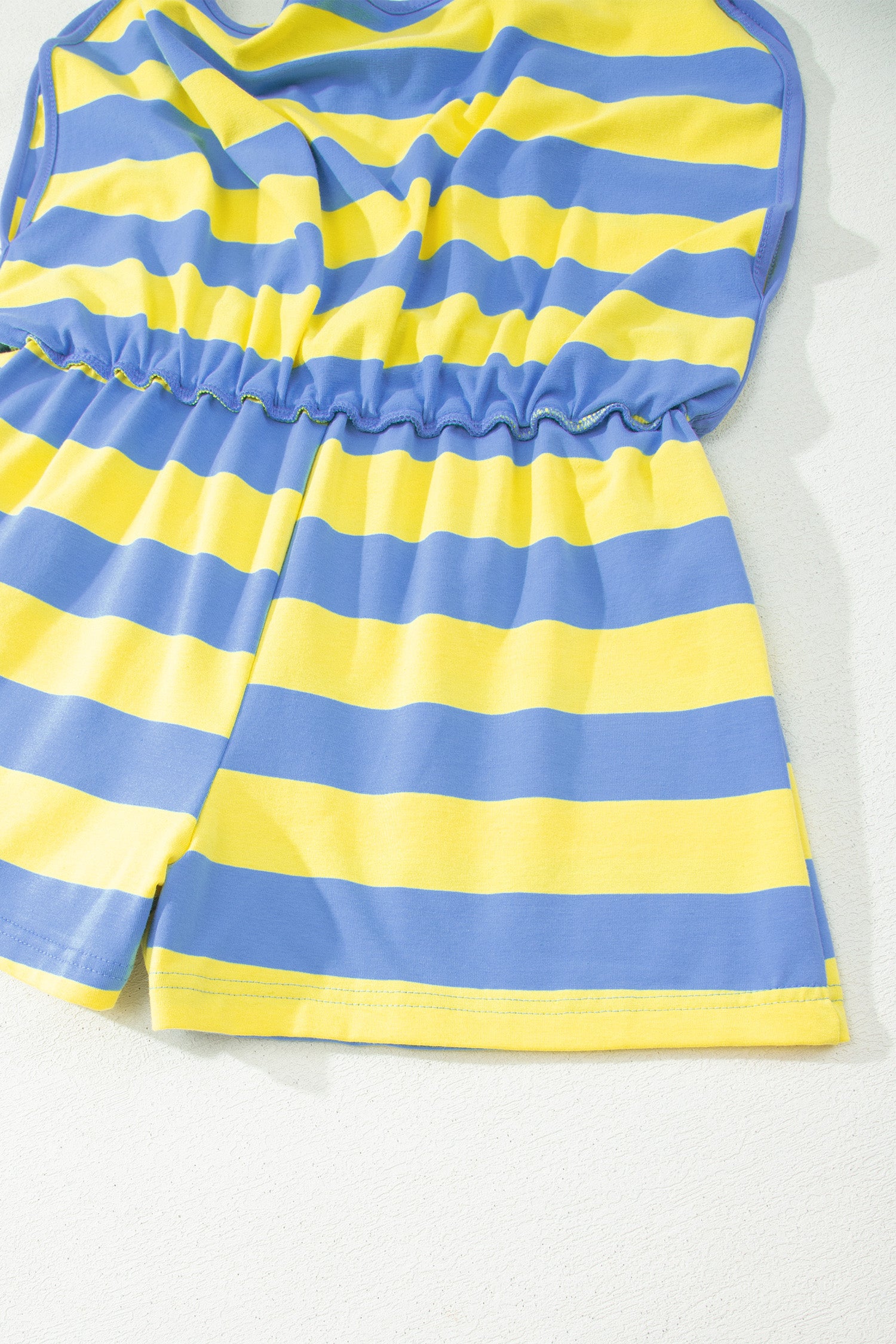 Dolman Tee Drawstring Skort Athletic 2pcs Set – Yellow Stripe