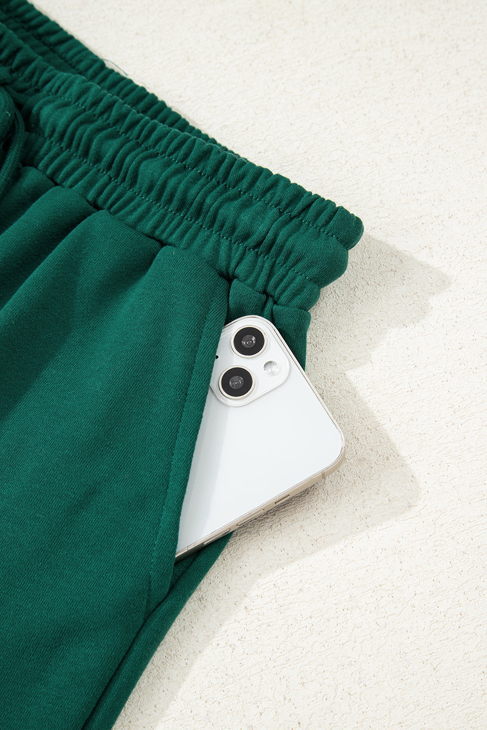 Varsity Striped Sleeve Drop Shoulder Sweatshirt and Shorts Co-ord Set eAura