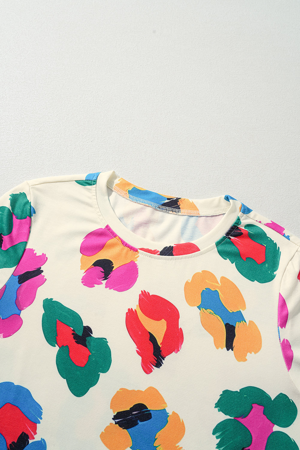 Beige Leopard Print Long Sleeve Top and Skinny Trousers Lounge Set Pyjamas - Loungewear & Sleepwear/Sleepwear