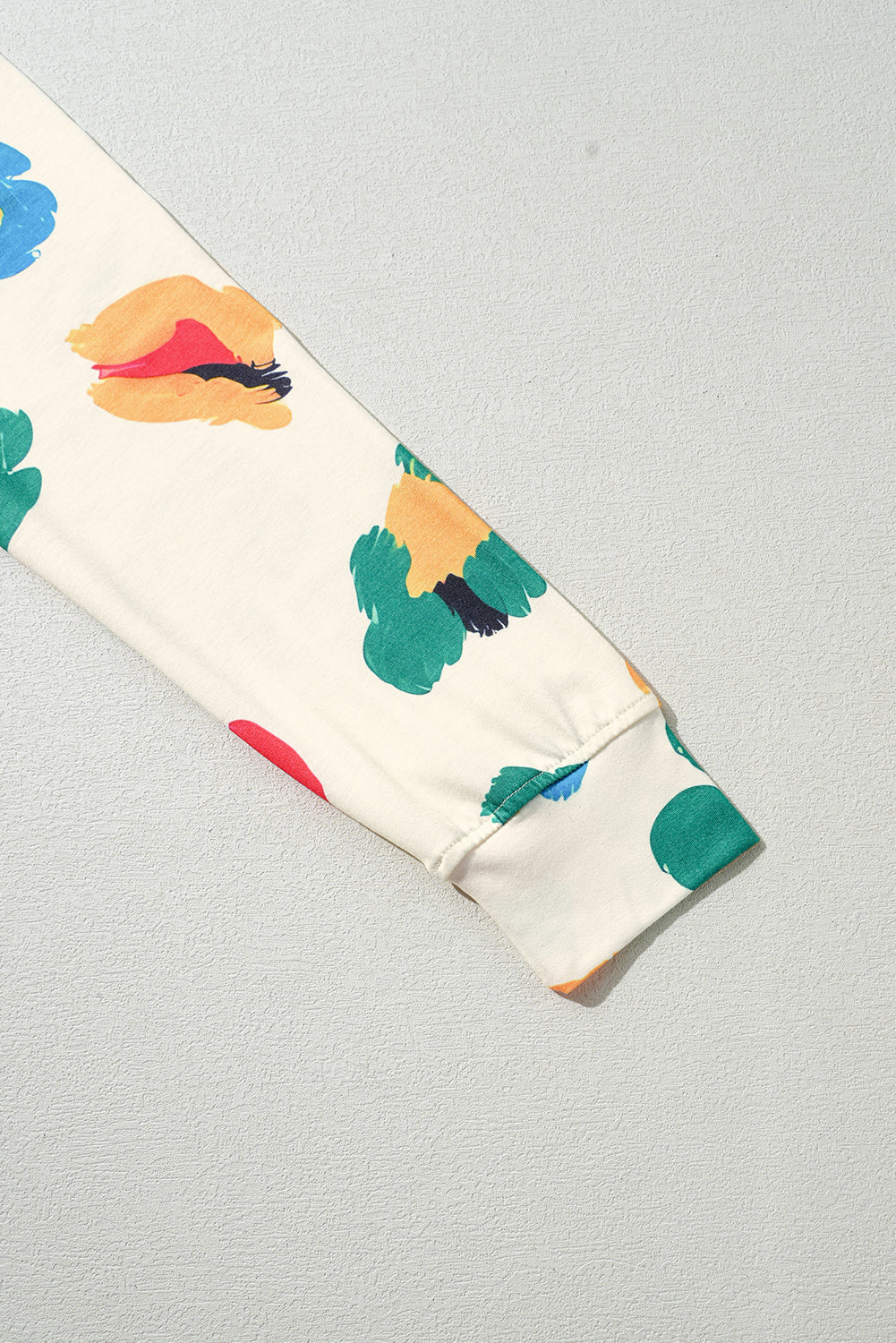 Beige Leopard Print Long Sleeve Top and Skinny Trousers Lounge Set Pyjamas - Loungewear & Sleepwear/Sleepwear