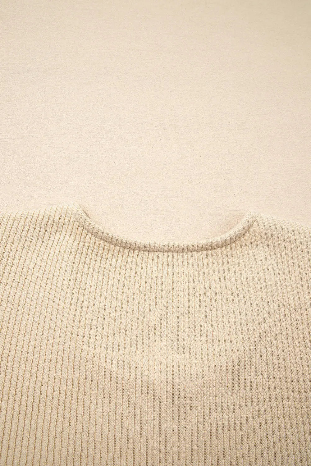 Apricot Leopard Sleeve Patchwork Ribbed Long Sleeve Top Dear-Lover Dropshipping