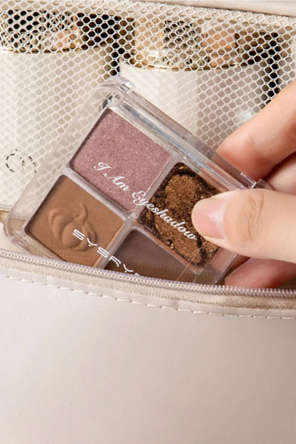 Apricot Multi-functional Make Up Organizer Travel Toiletry Bag - eAura