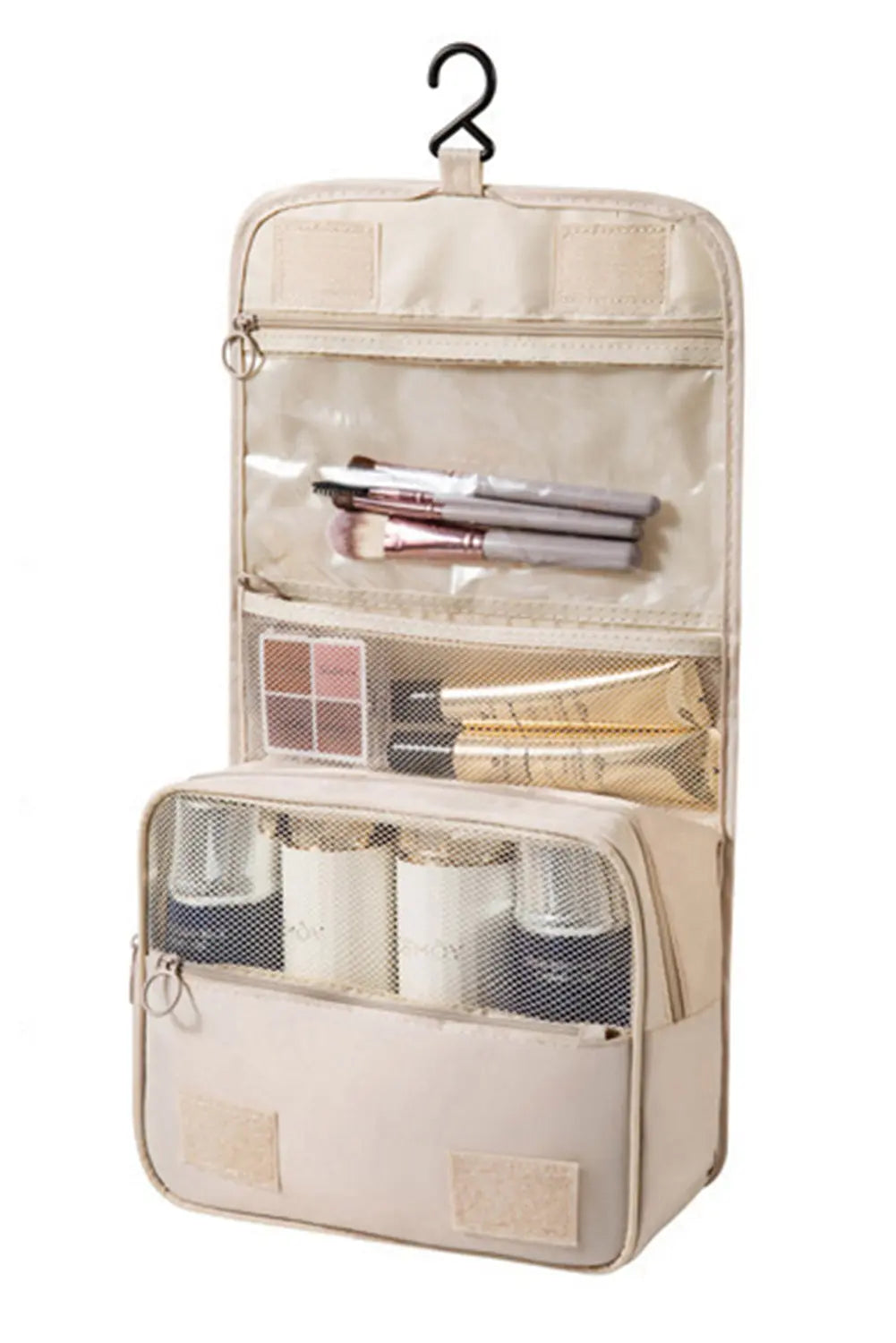 Apricot Multi-functional Make Up Organizer Travel Toiletry Bag - eAura