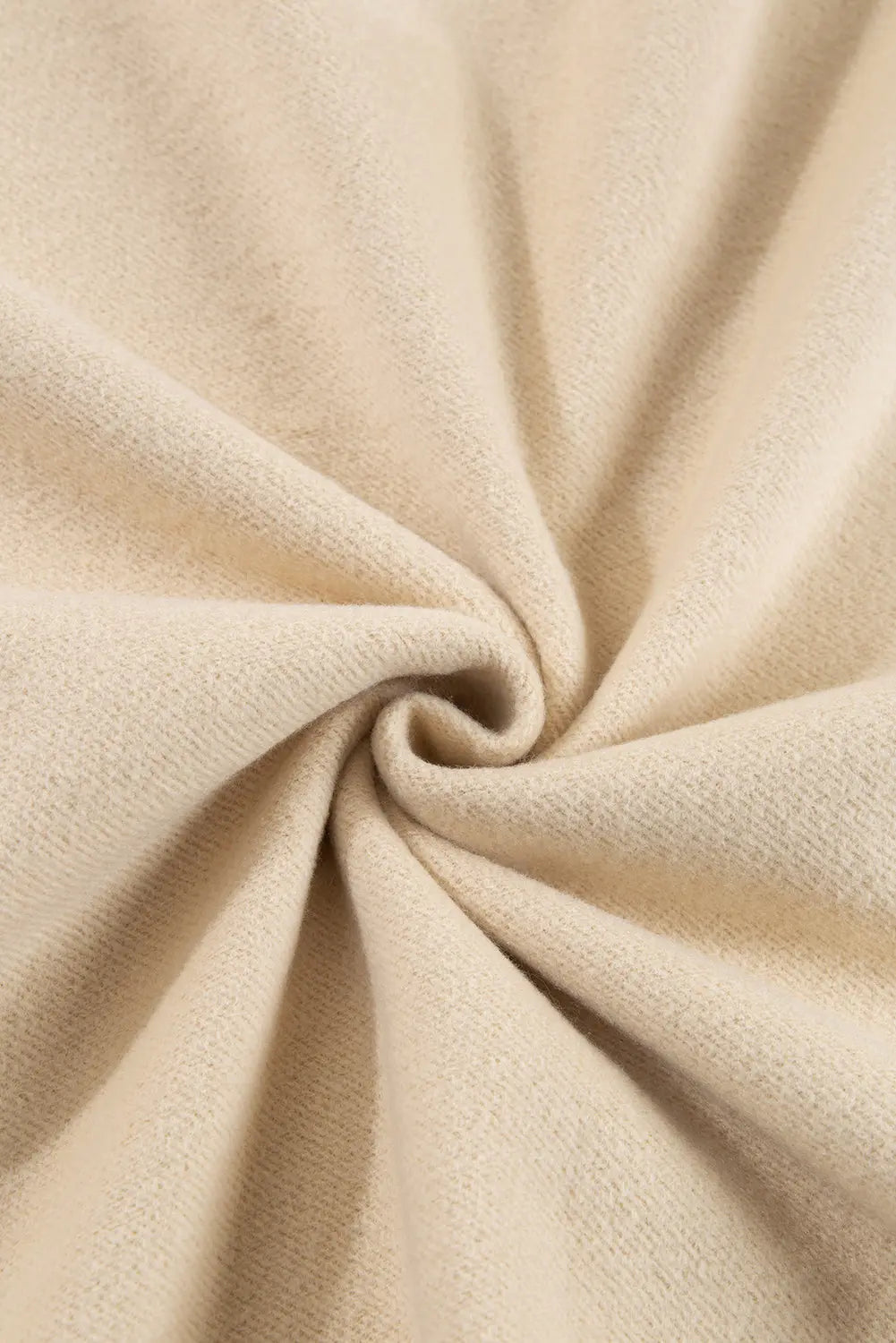 Apricot Solid Fleece Lined Drop Shoulder High Low Sweatshirt - eAura