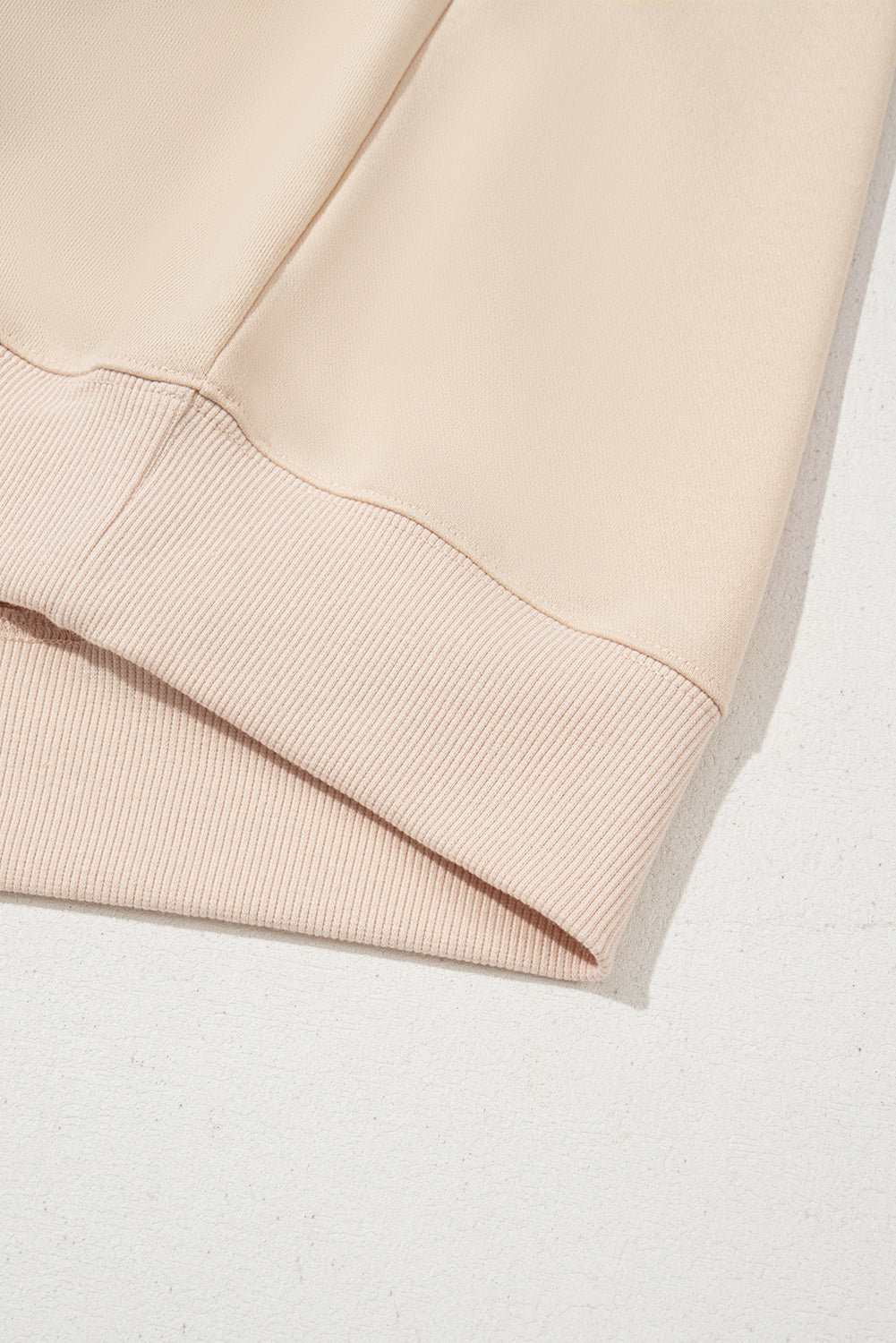 Beige THANKS Chenille Embroidered Drop Shoulder Graphic Sweatshirt - Tops/Sweatshirts & Hoodies