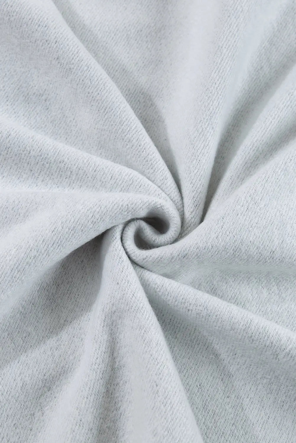 Aruba Blue Fleece Lined Half Zipper Kangaroo Pockets Loose Hoodie - eAura