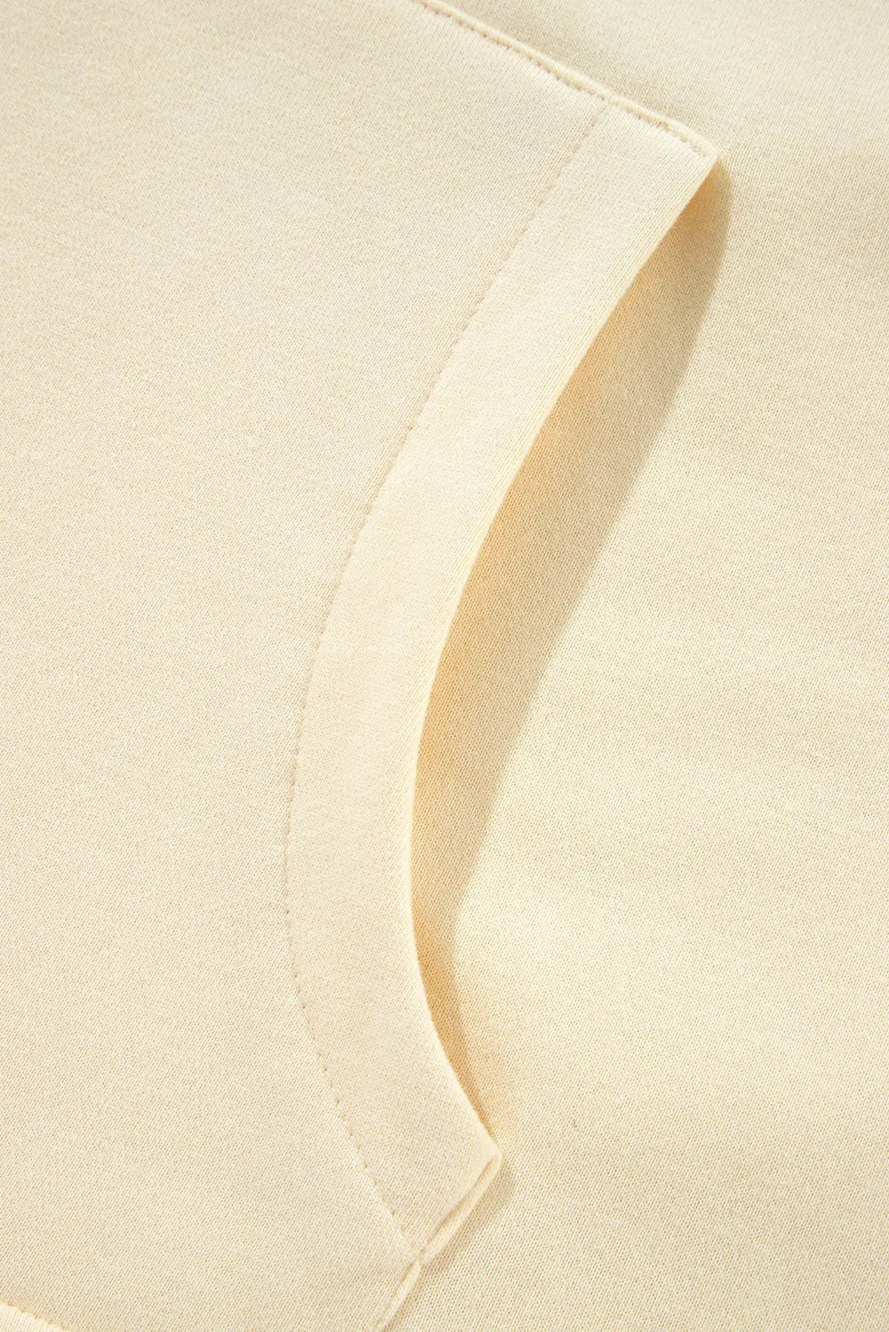 Aruba Blue Fleece Lined Half Zipper Kangaroo Pockets Loose Hoodie - eAura