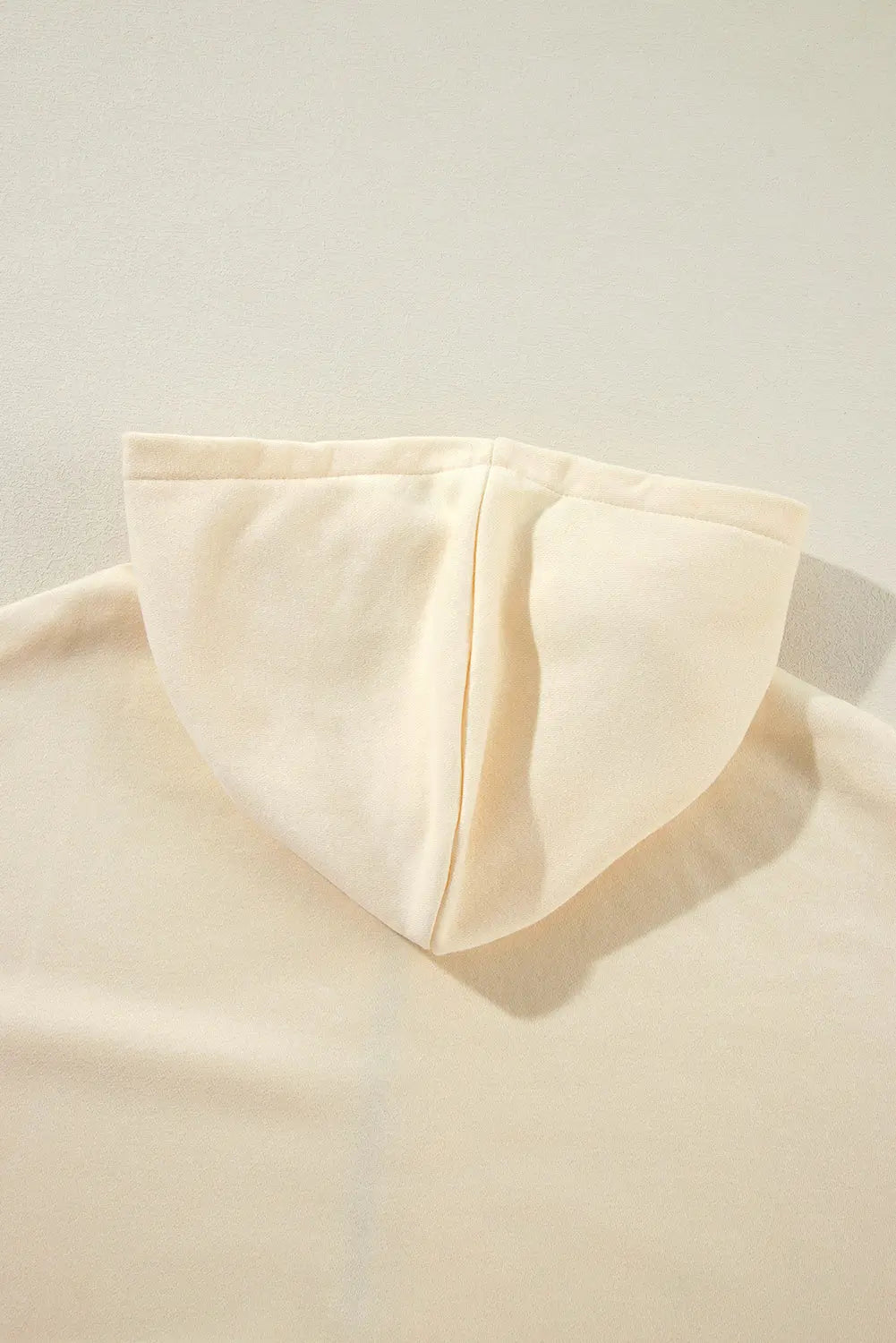 Aruba Blue Fleece Lined Half Zipper Kangaroo Pockets Loose Hoodie - eAura