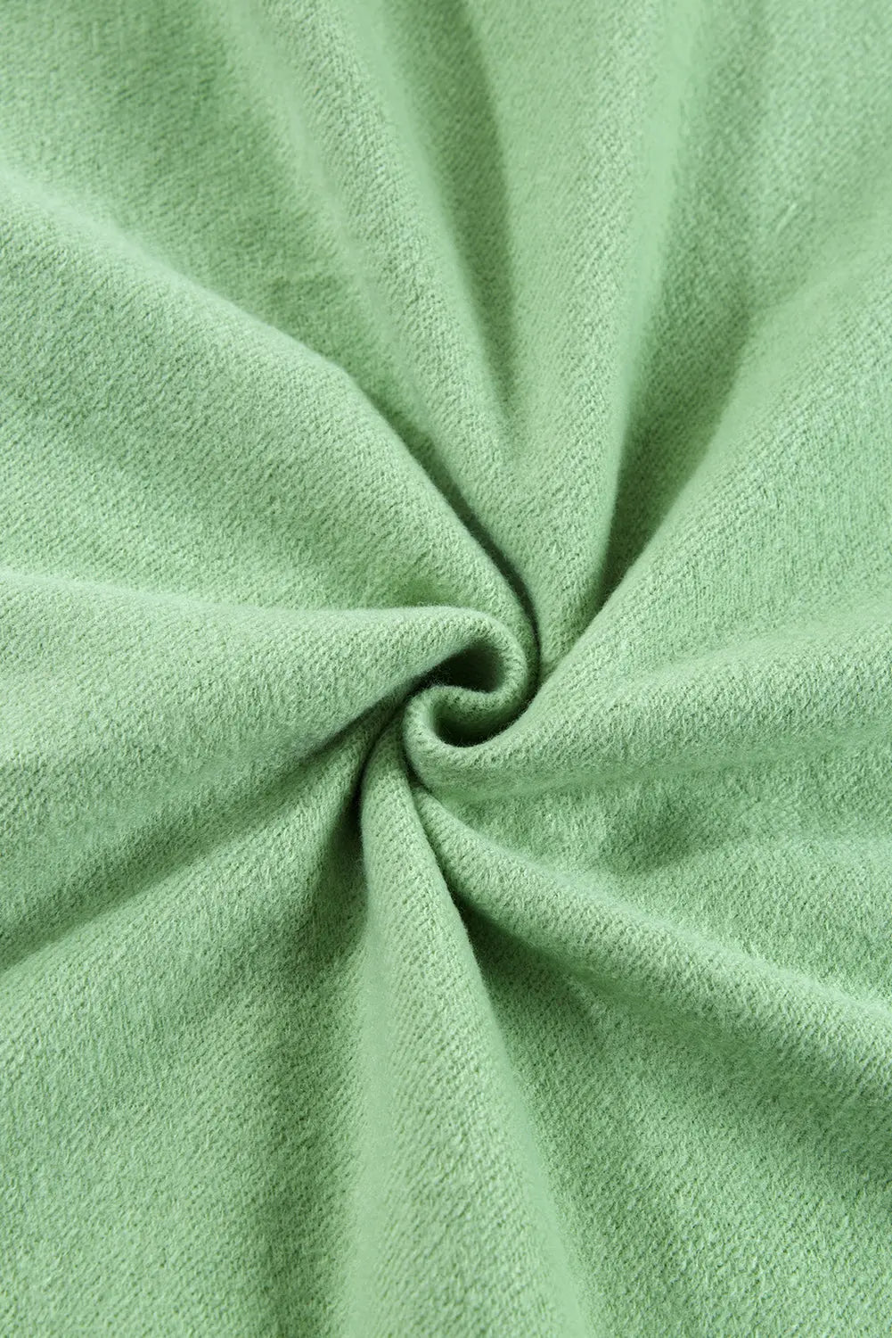 Aruba Blue Fleece Lined Half Zipper Kangaroo Pockets Loose Hoodie - eAura