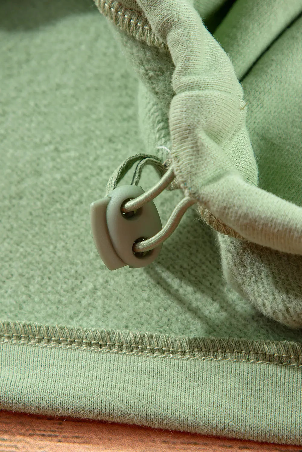 Aruba Blue Fleece Lined Half Zipper Kangaroo Pockets Loose Hoodie - eAura