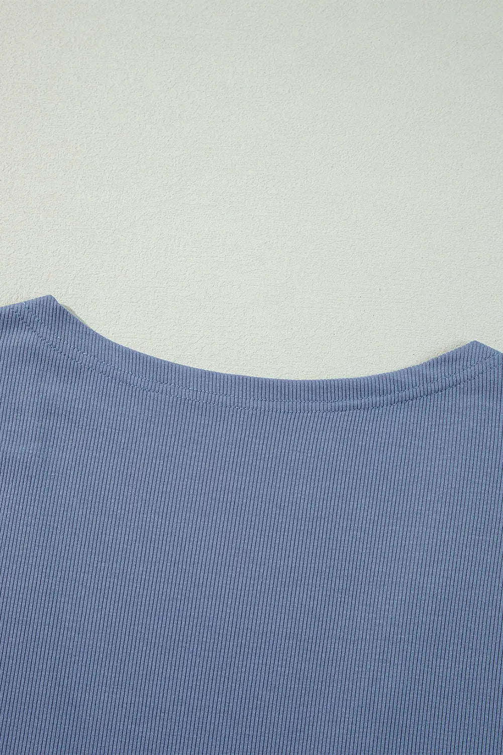 Ashleigh Blue Solid Colour Rib Knit Open Front Tunic Cardigan Beagle Boutique Fashion Outlet