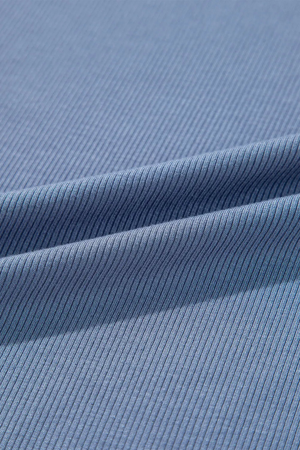 Ashleigh Blue Solid Colour Rib Knit Open Front Tunic Cardigan Beagle Boutique Fashion Outlet