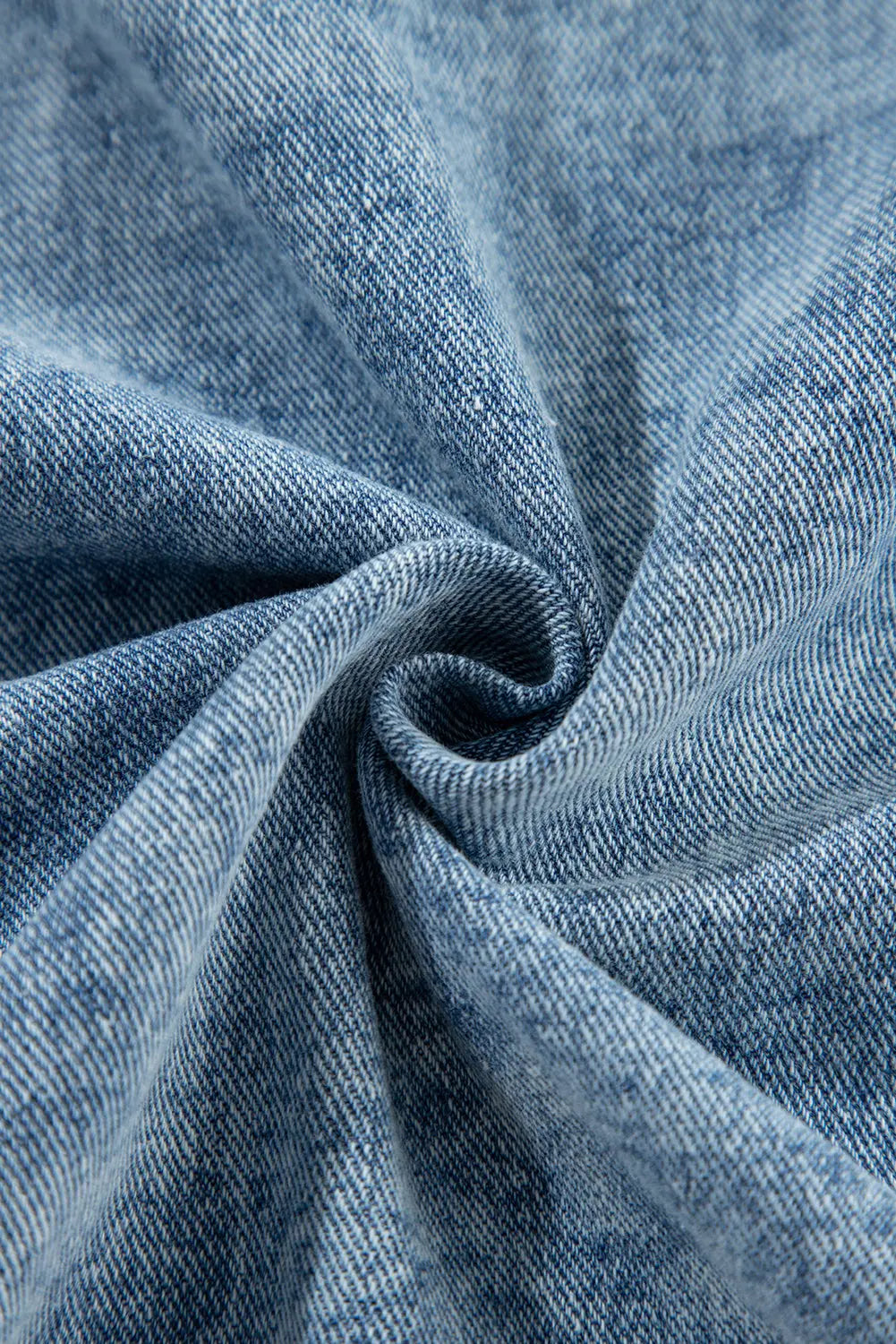 Beau Blue Plaid Print Patchwork Hooded Raw Hem Denim Jacket - eAura