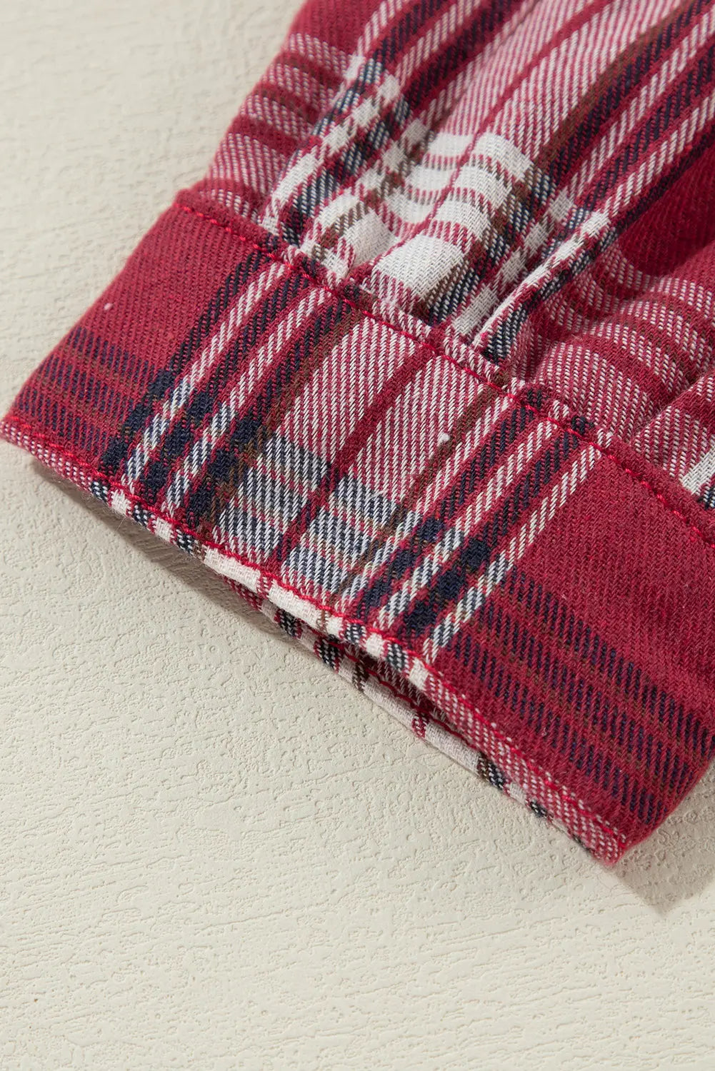 Beau Blue Plaid Print Patchwork Hooded Raw Hem Denim Jacket - eAura