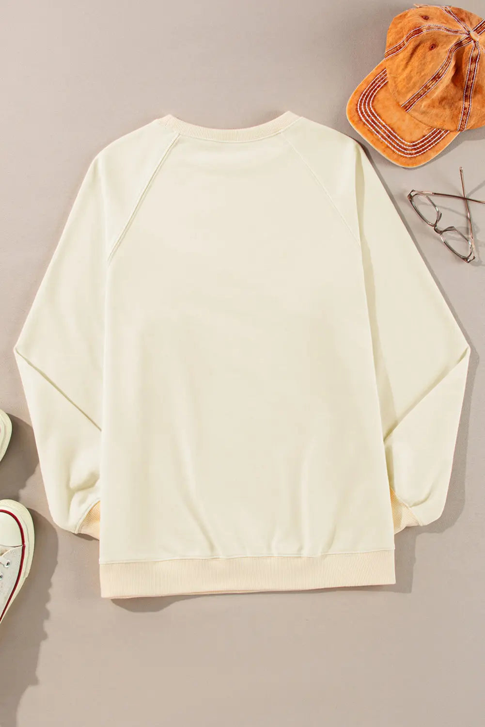Beau Blue Rainbow Colourblock Striped Pullover Sweatshirt Beagle Boutique Fashion Outlet