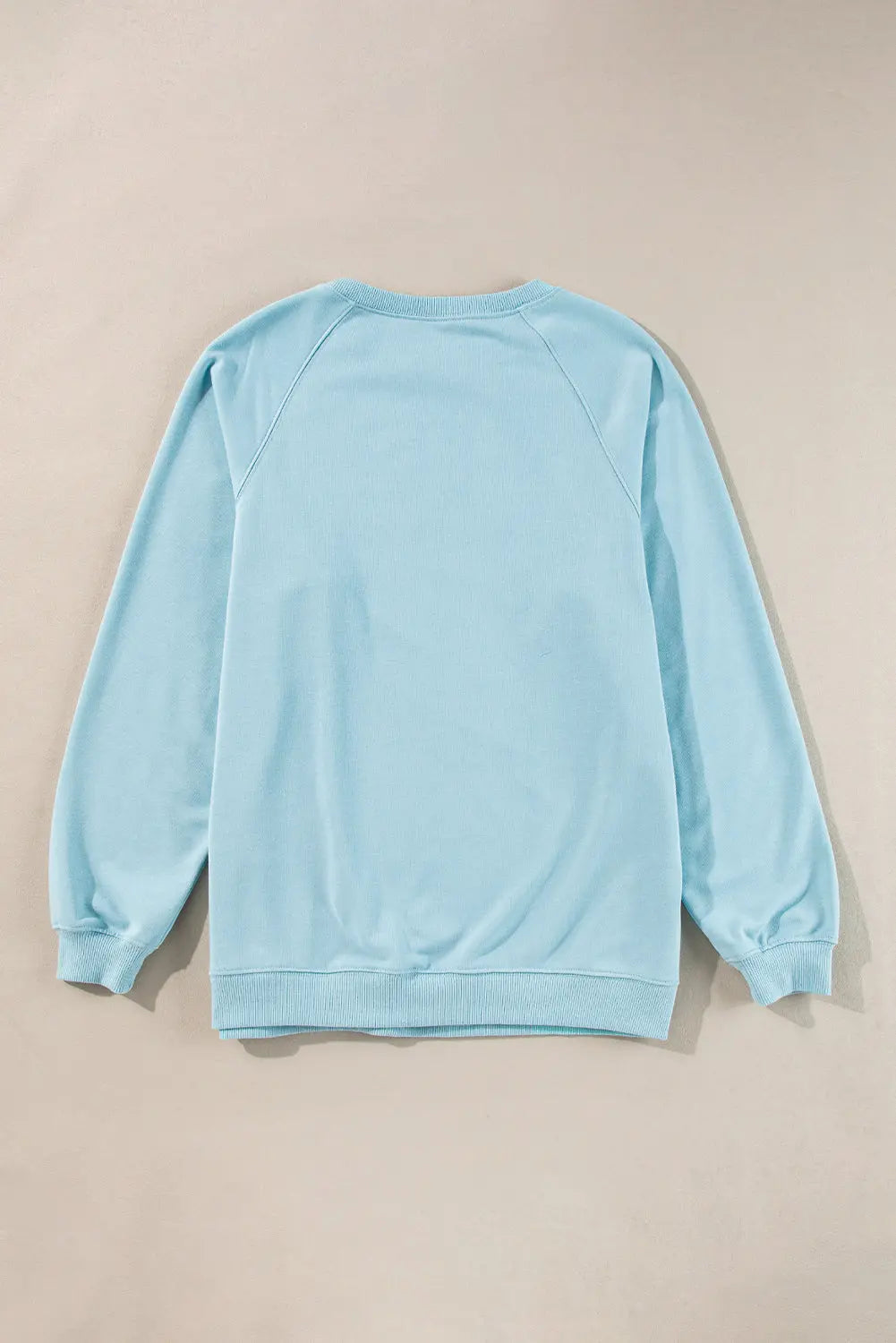 Beau Blue Rainbow Colourblock Striped Pullover Sweatshirt Beagle Boutique Fashion Outlet