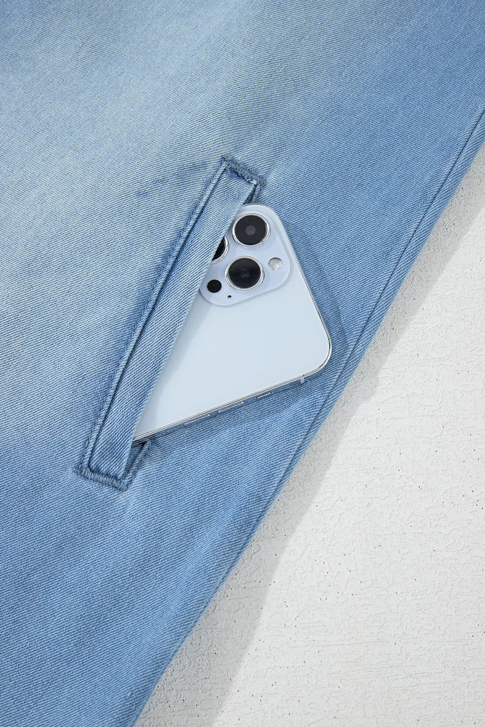 Beau Blue Risen Medium Washed Denim Shirt Dress Beagle Boutique Fashion Outlet