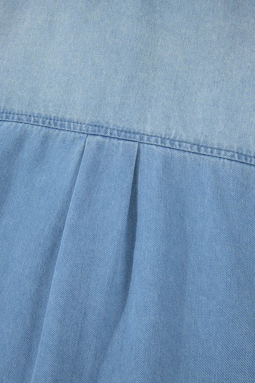 Beau Blue Risen Medium Washed Denim Shirt Dress Beagle Boutique Fashion Outlet