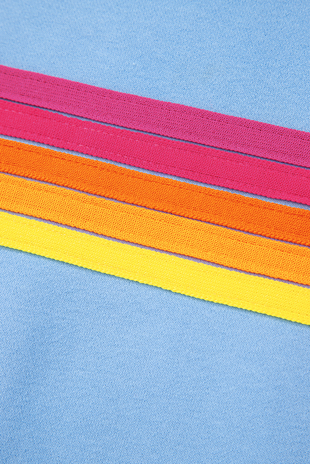 Beau Blue Striped Accent Pullover and Shorts Two Piece Casual Set - Sets/Short Sets