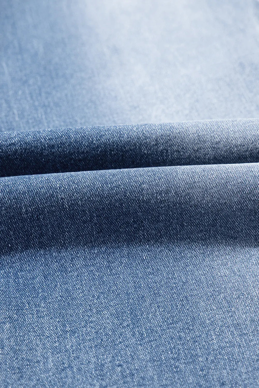 Beau Blue Vintage Stitching Raw Hem Flared Jeans Beagle Boutique Fashion Outlet