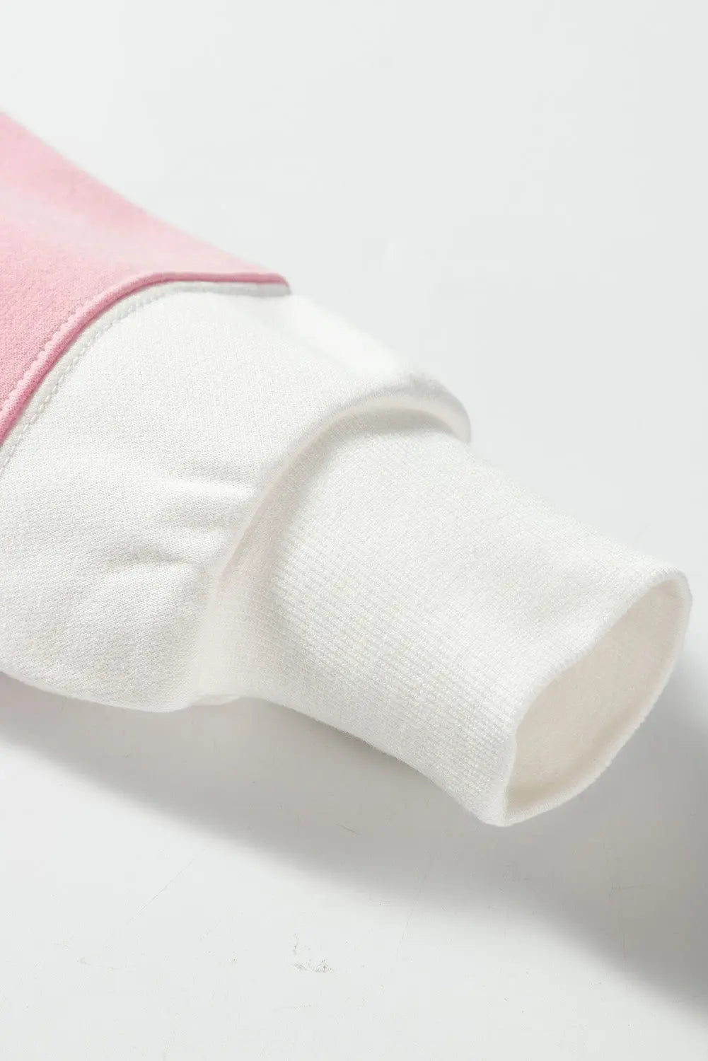 Beige Colourblock Patchwork Drop Shoulder Crewneck Sweatshirt - eAura