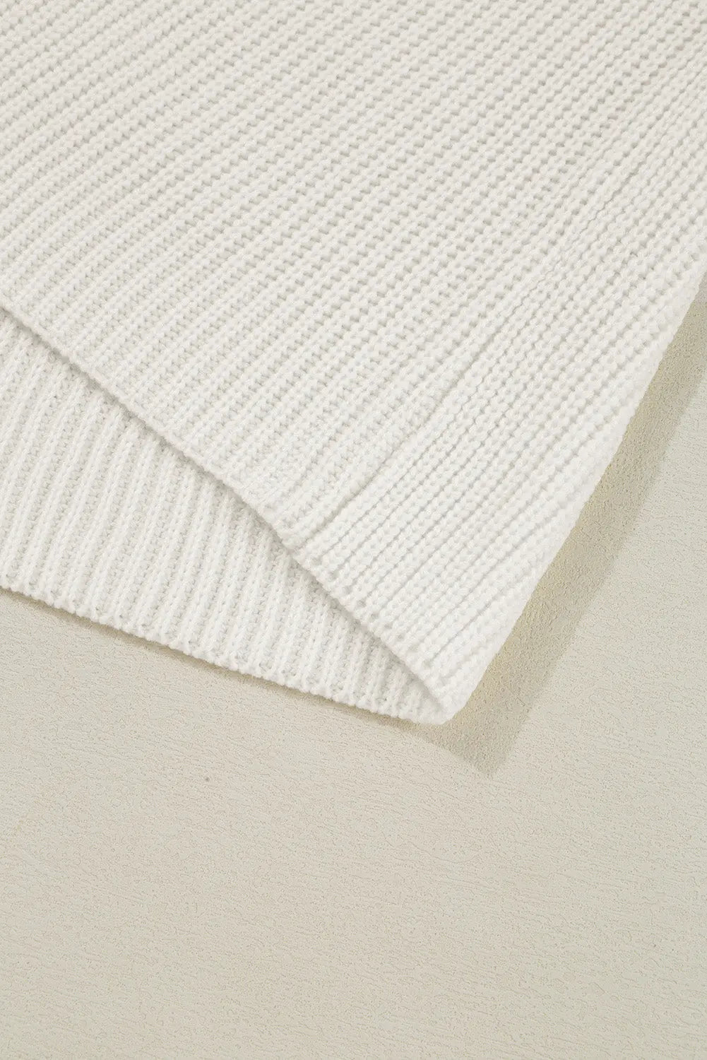 Beige Flower Embroidered Drop Shoulder Open Front Duster Cardigan - eAura