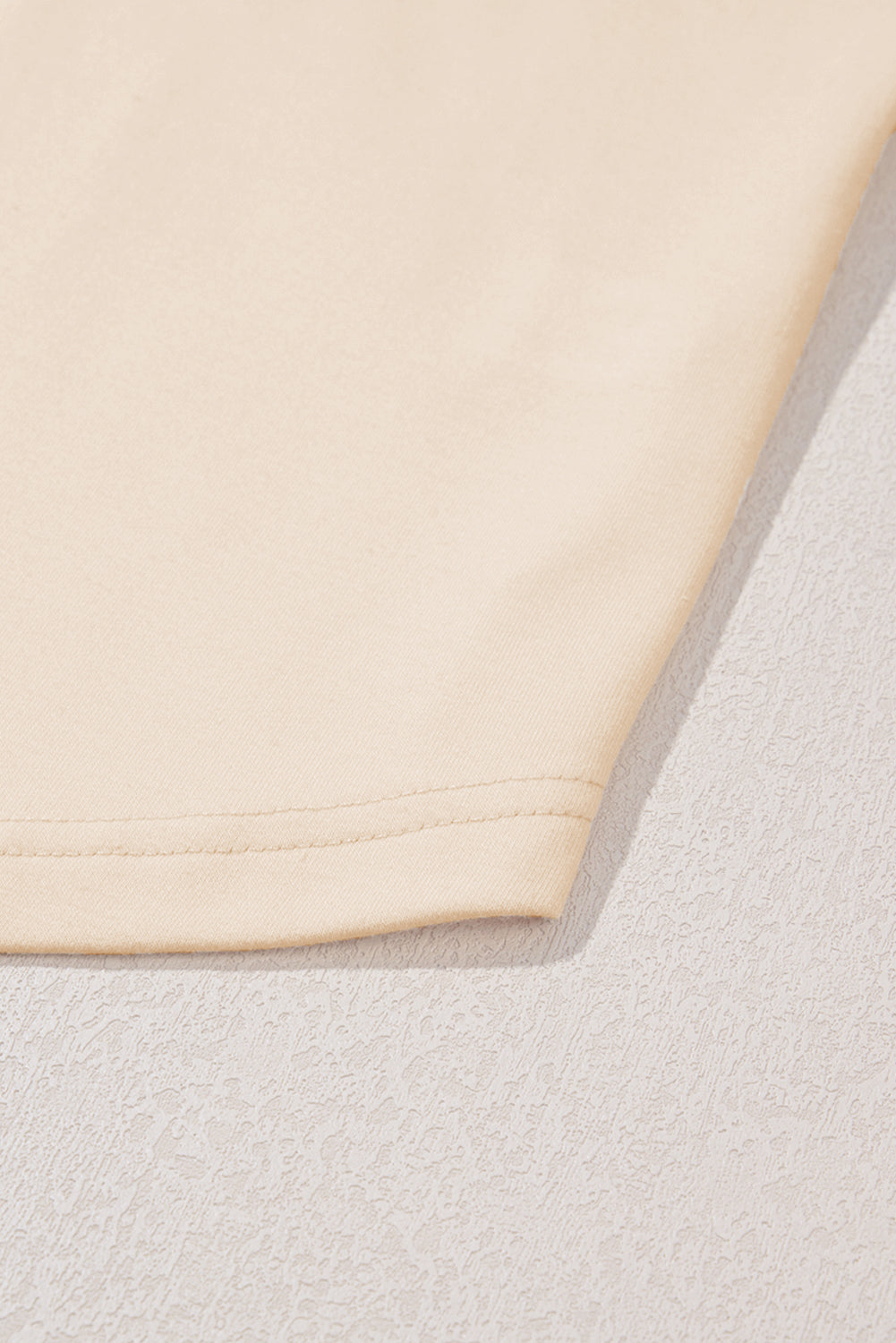 Beige Star Shape Studded Crew Neck Plus Size T Shirt - eAura