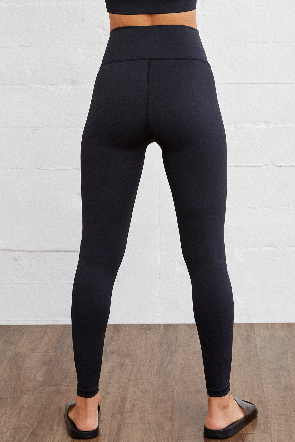 Black Arched Waist Seamless Active Leggings - eAura