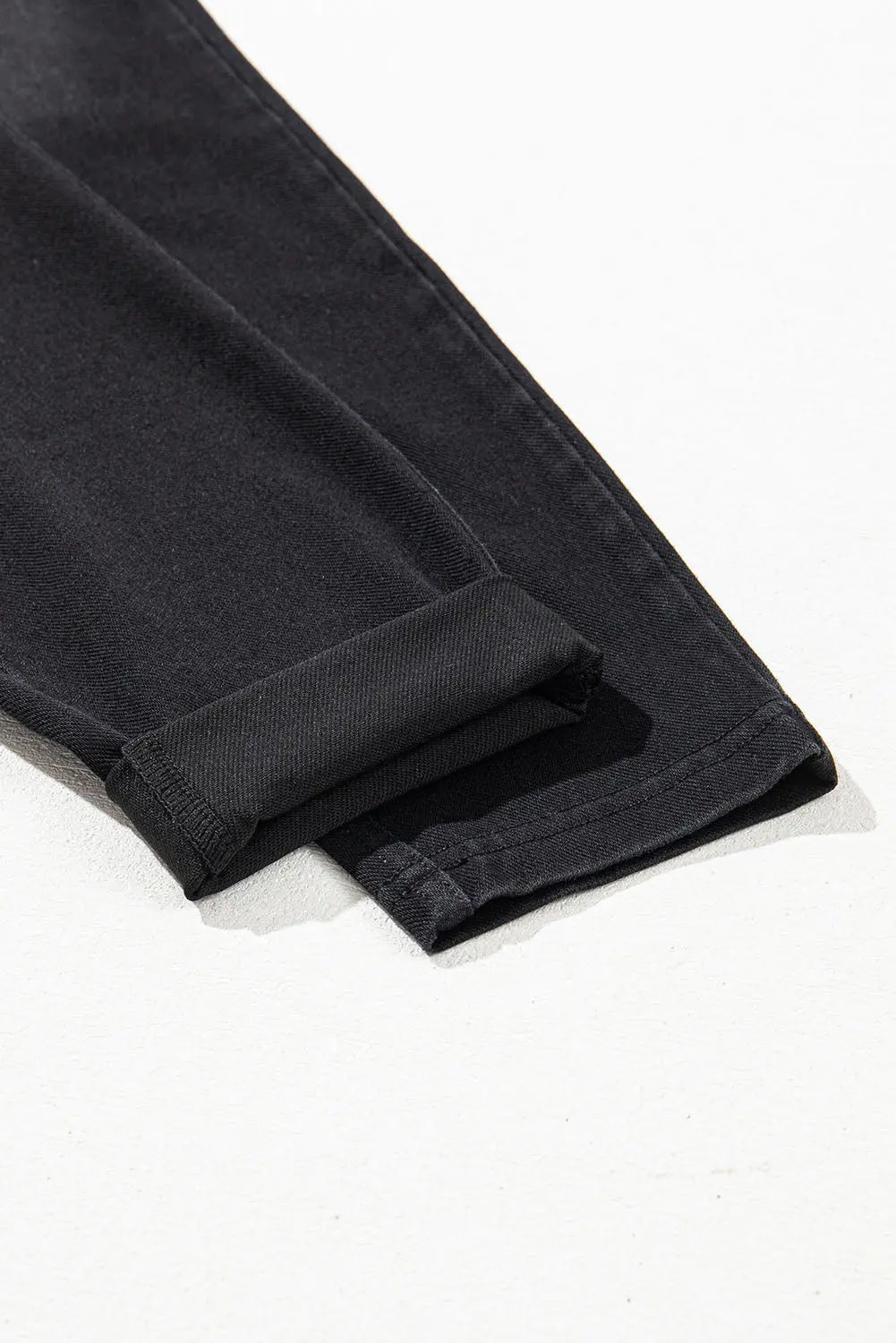 Black Arched Waist Stretchy Slim Fit Jeggings eAura