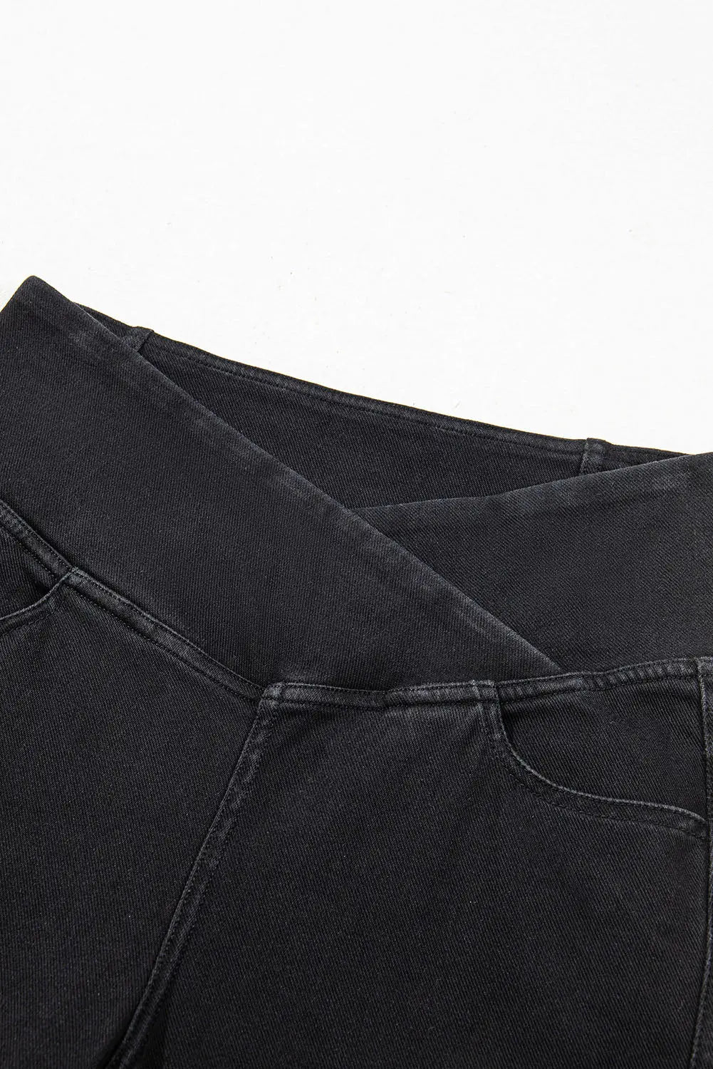 Black Arched Waist Stretchy Slim Fit Jeggings eAura