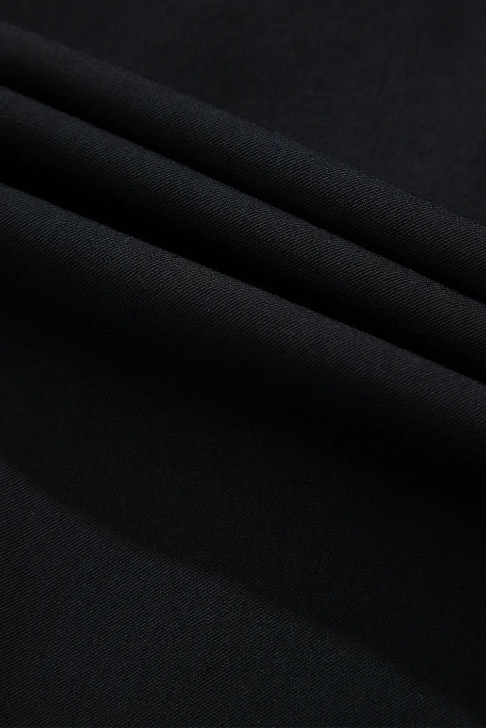 Black Collar Tab Sleeve Zip Up Flap Detail Jacket Beagle Boutique Fashion Outlet